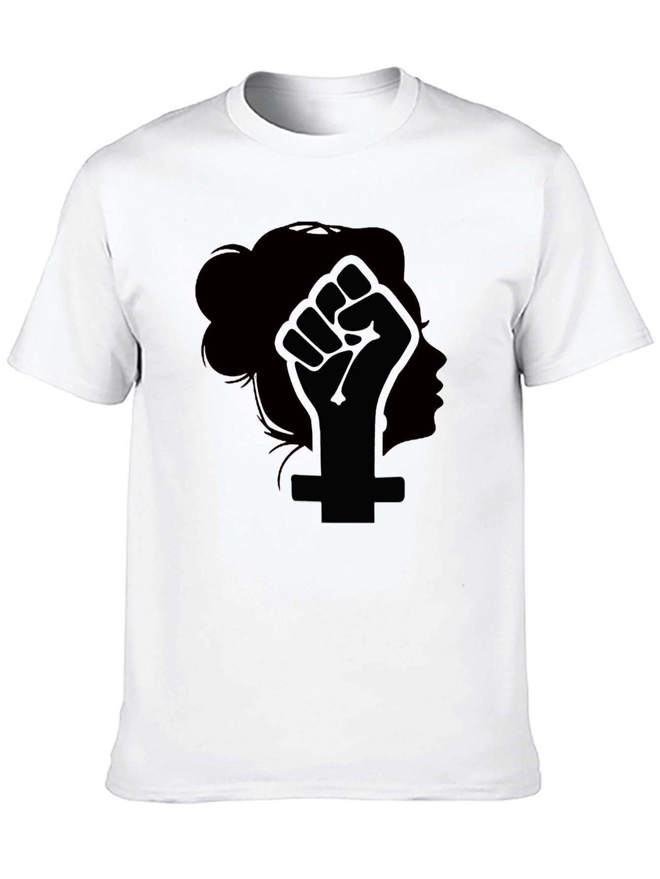 Feminist Fist T-Shirt - Womens Rights Black Tee