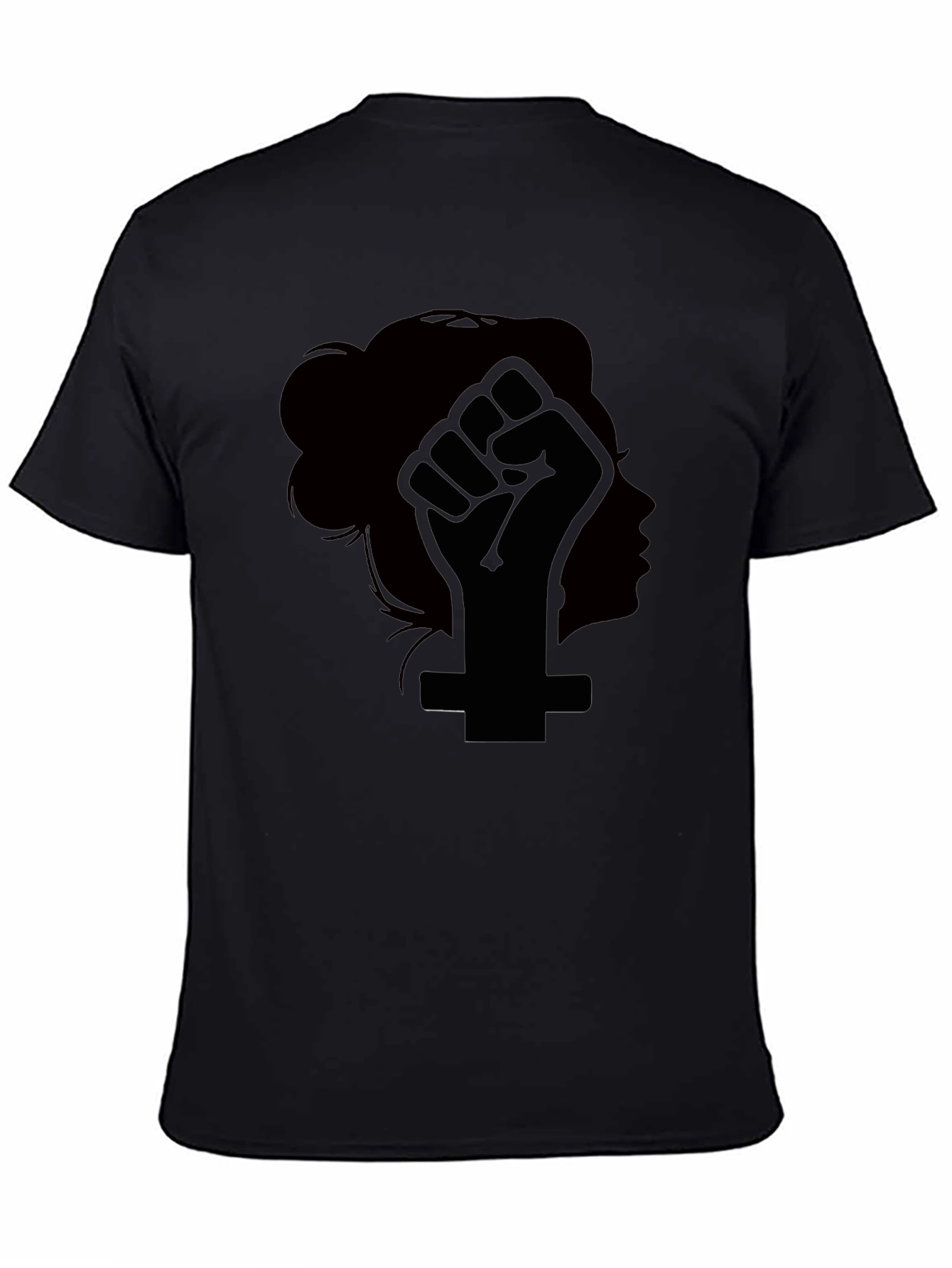 Feminist Fist T-Shirt - Womens Rights Black Tee
