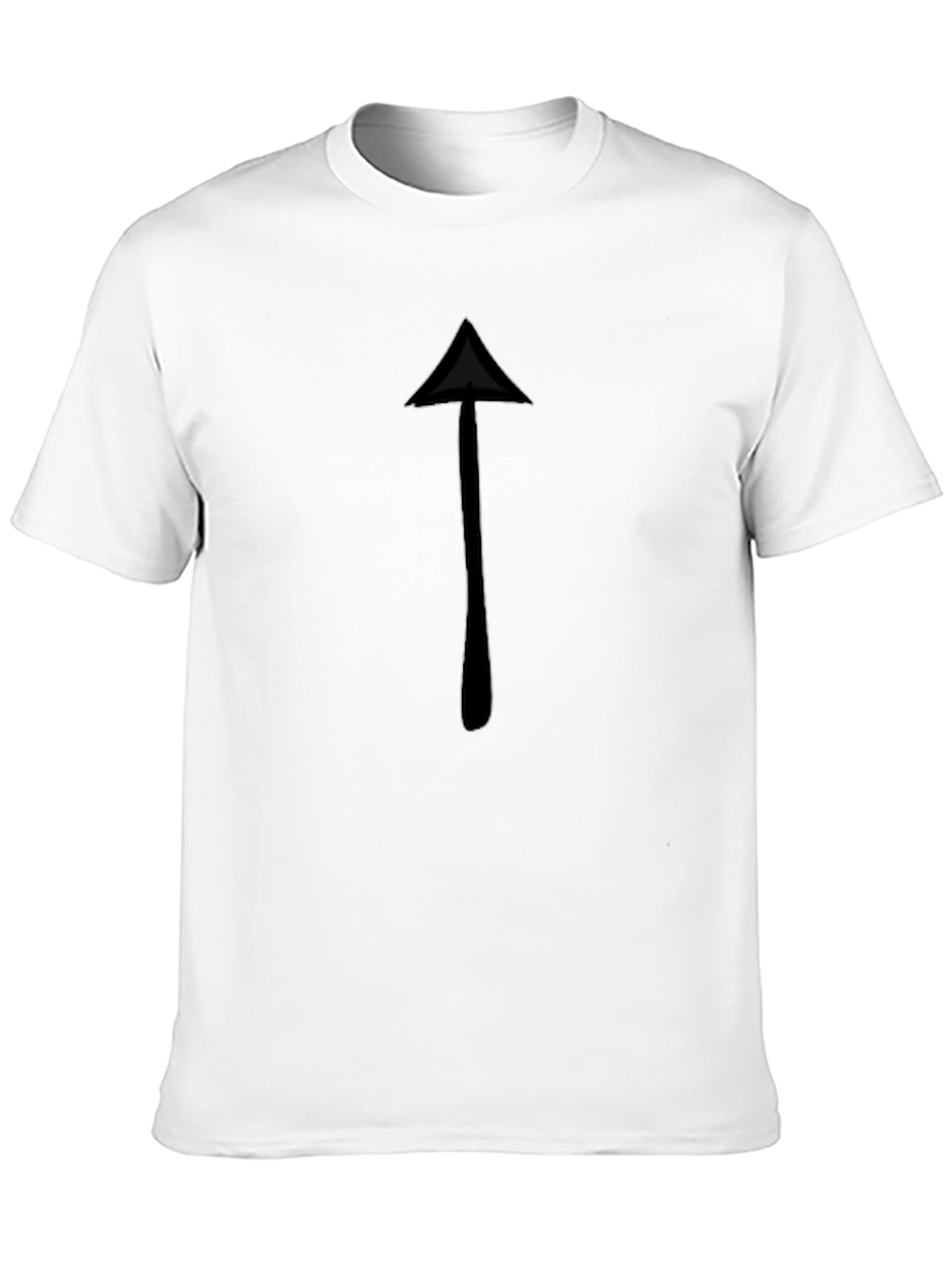 Up Arrow Black T-Shirt - Casual & Comfortable