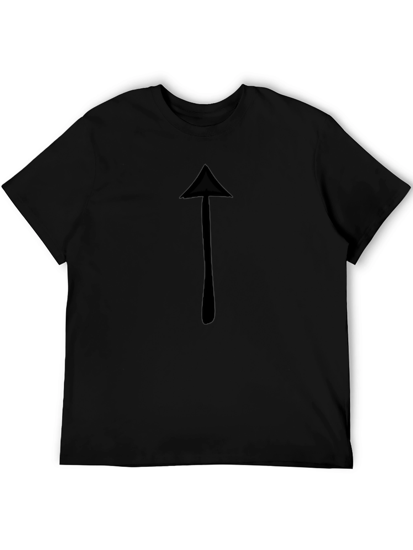 Up Arrow Black T-Shirt - Casual & Comfortable
