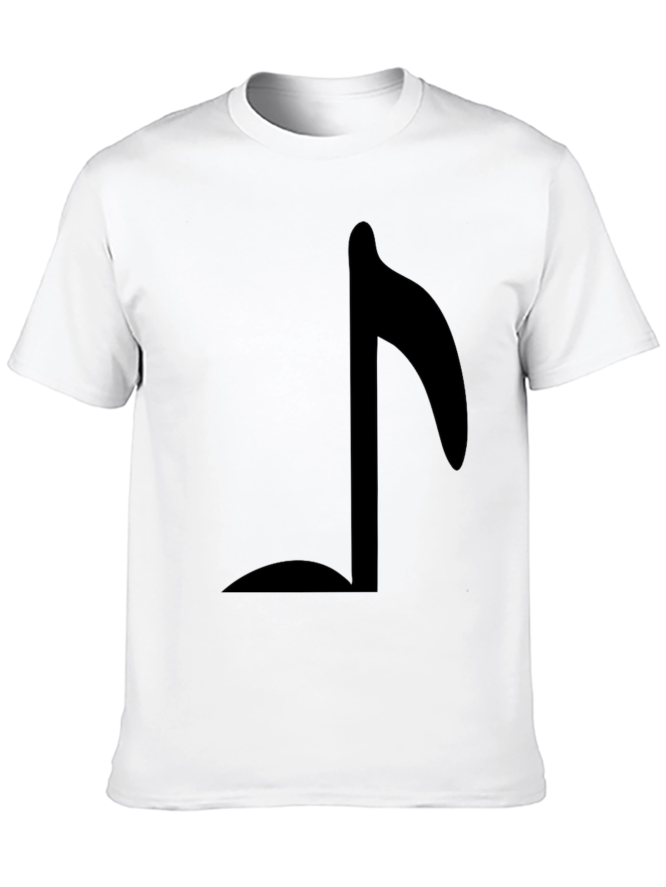 Musical Note Graphic T-Shirt - Black