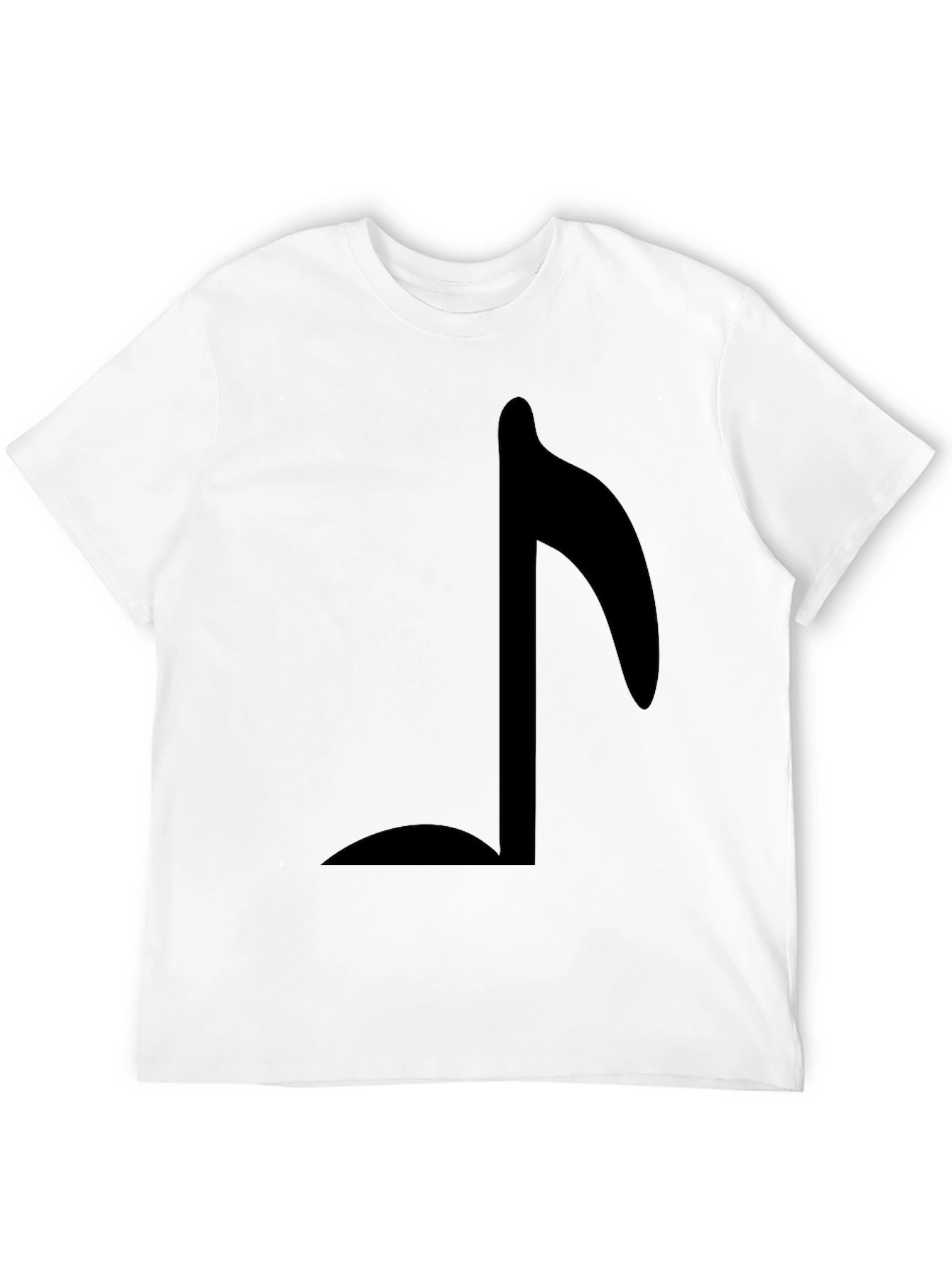 Musical Note Graphic T-Shirt - Black