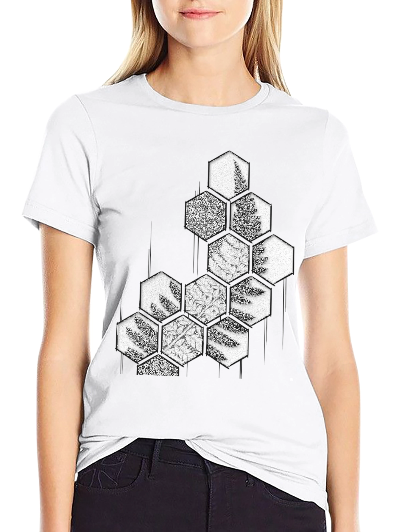 Nature Inspired Geometric Graphic Tee