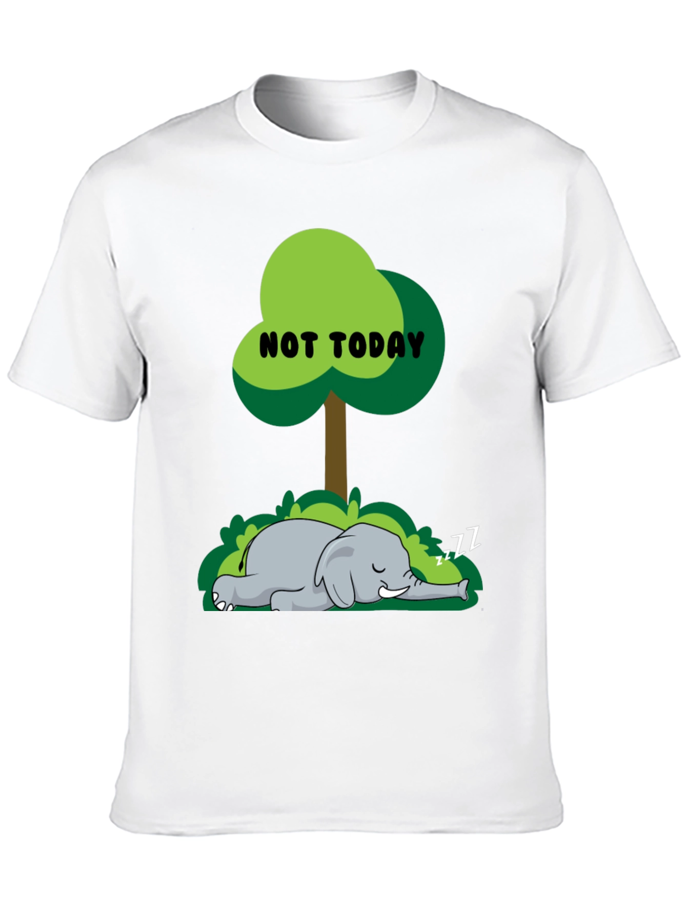 Funny Not Today Elephant T-Shirt