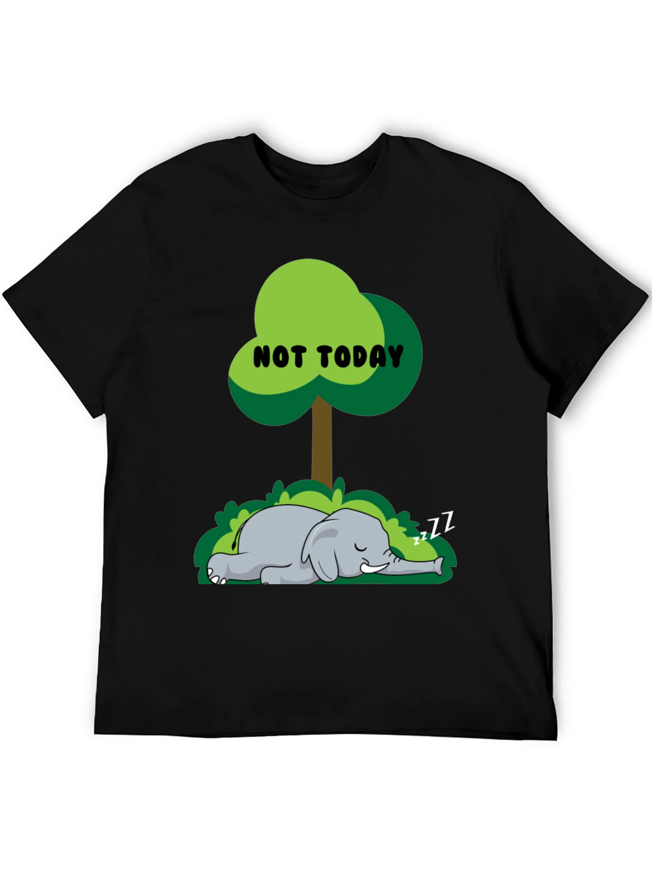 Funny Not Today Elephant T-Shirt