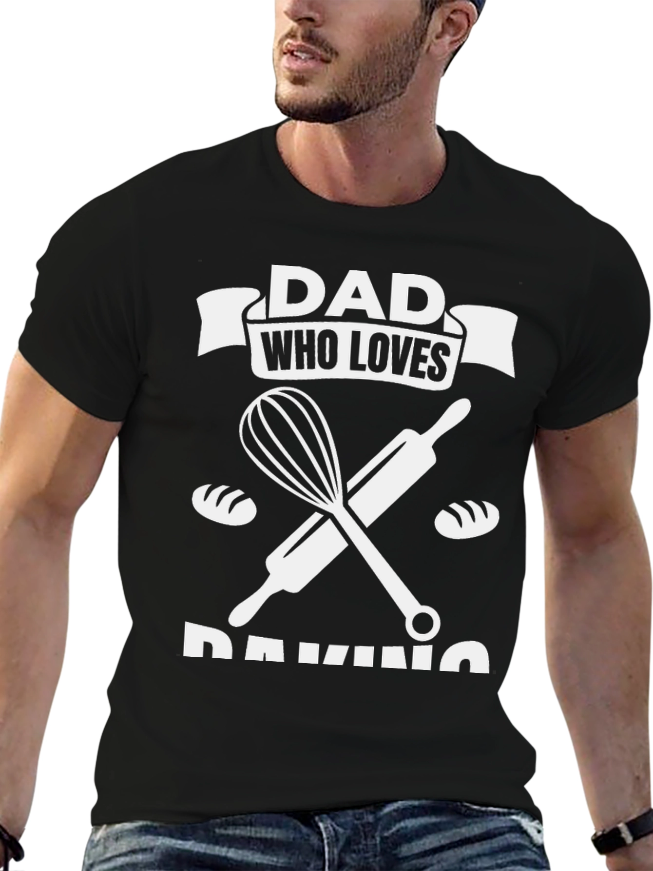 Dad Who Loves Baking T-Shirt - Perfect Gift