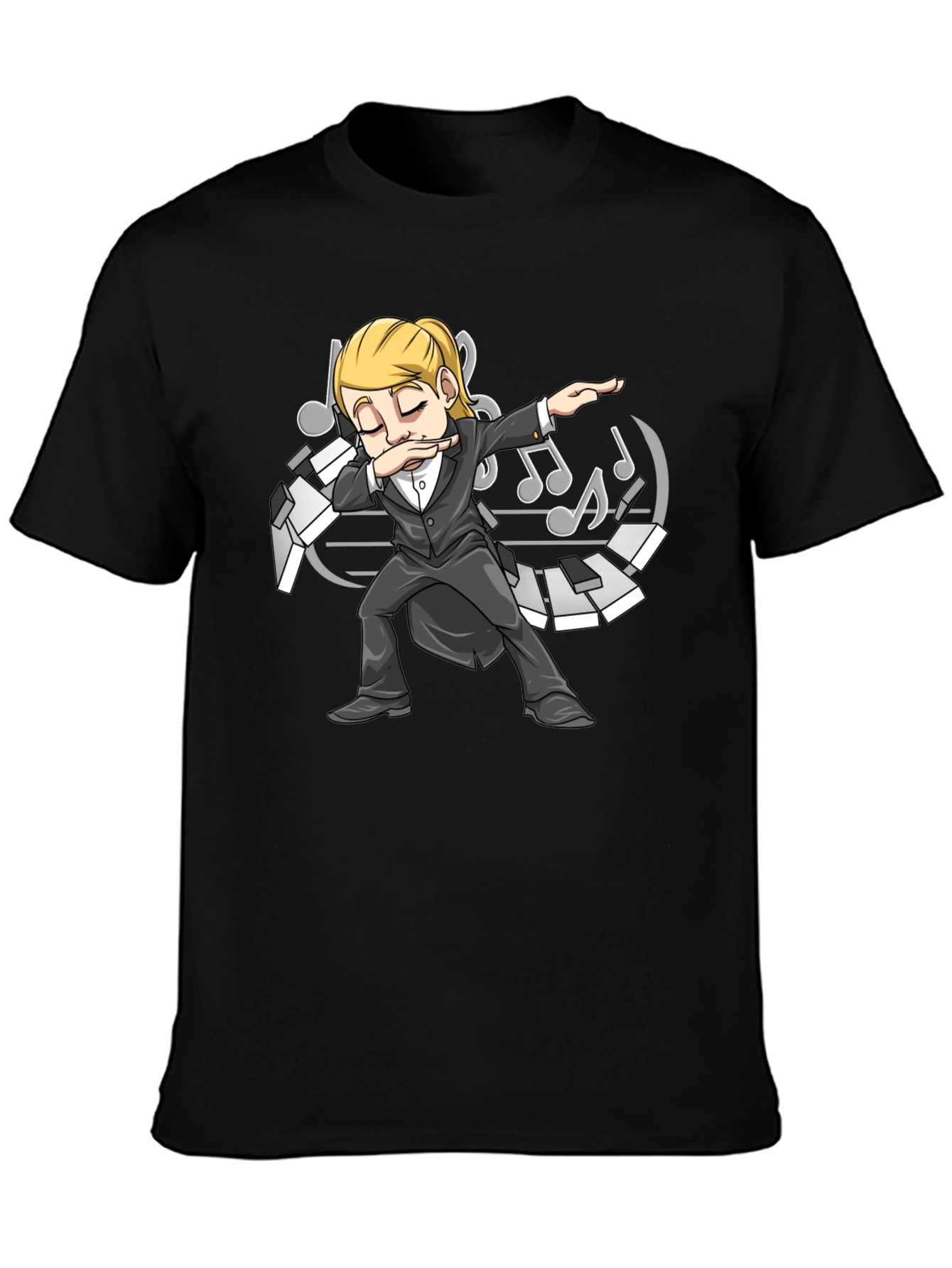 Dabbing Pianist T-Shirt - Music Lover Tee