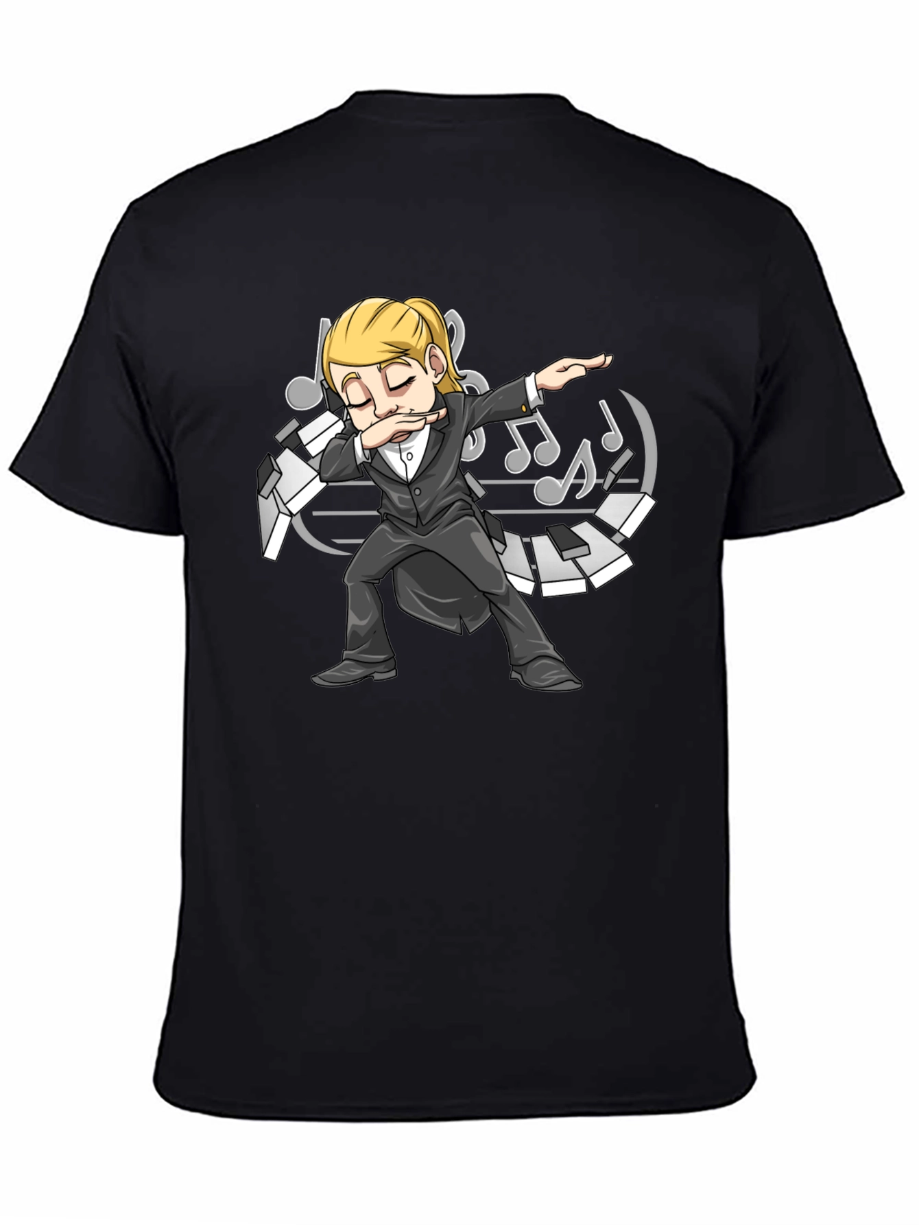 Dabbing Pianist T-Shirt - Music Lover Tee