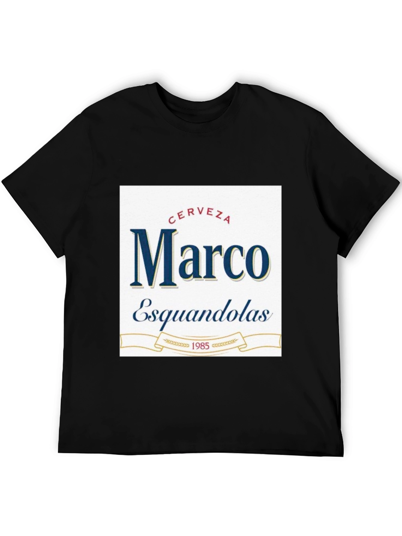 Marco Esquandolas Beer T-Shirt - Black Cotton Tee