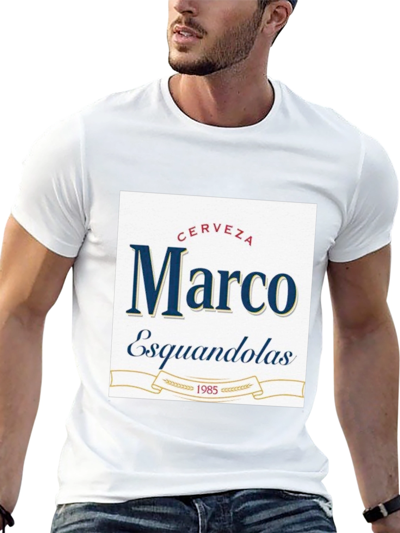 Marco Esquandolas Beer T-Shirt - Black Cotton Tee
