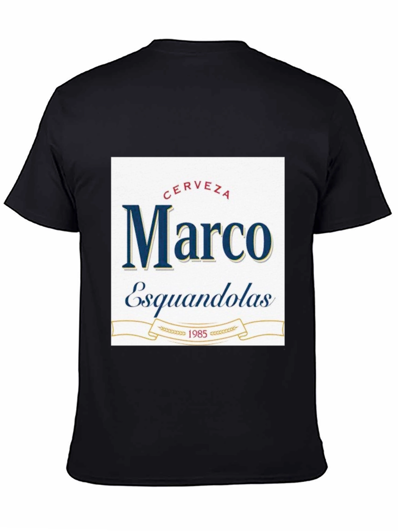Marco Esquandolas Beer T-Shirt - Black Cotton Tee
