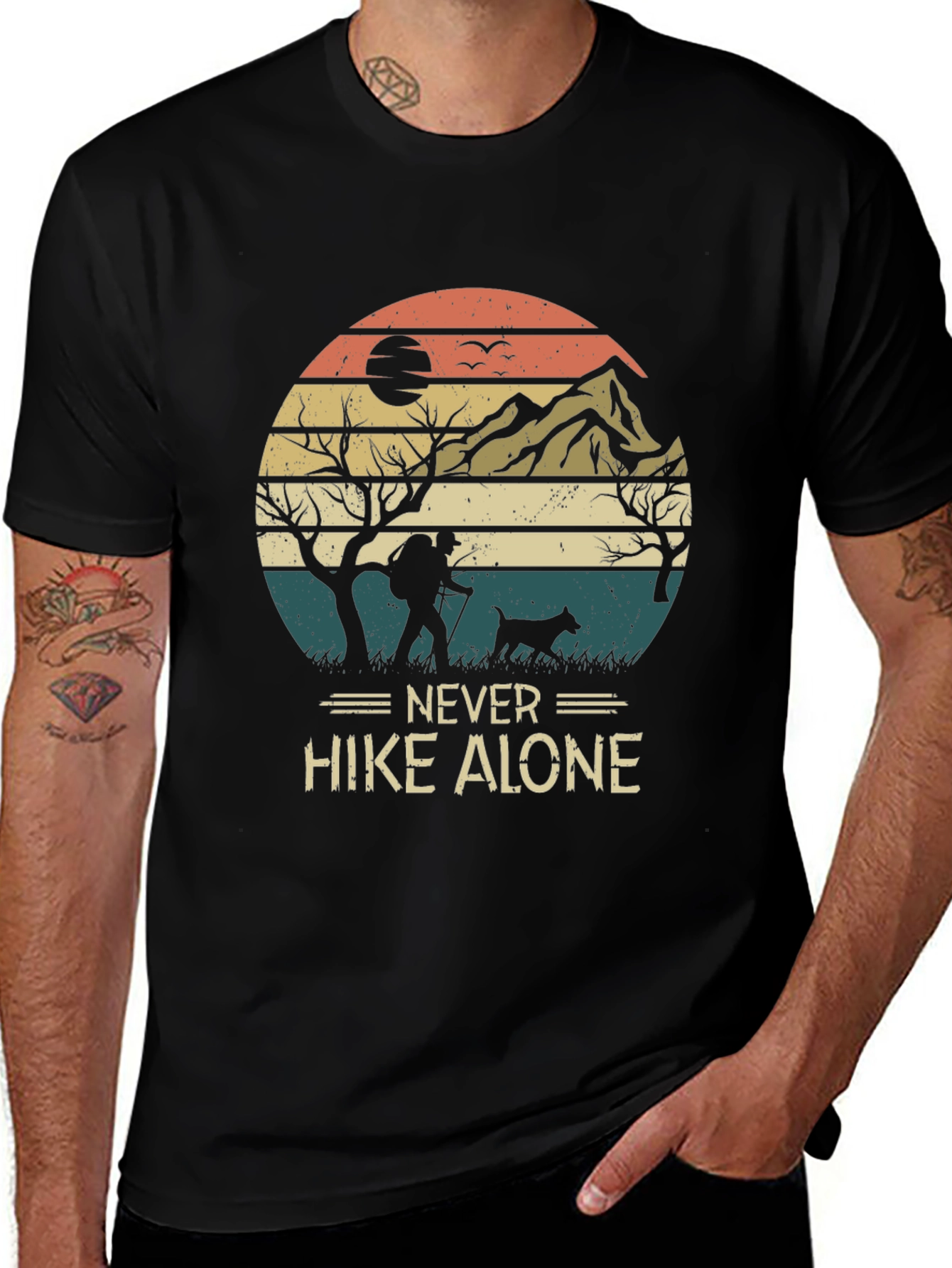 Never Hike Alone Graphic Tee