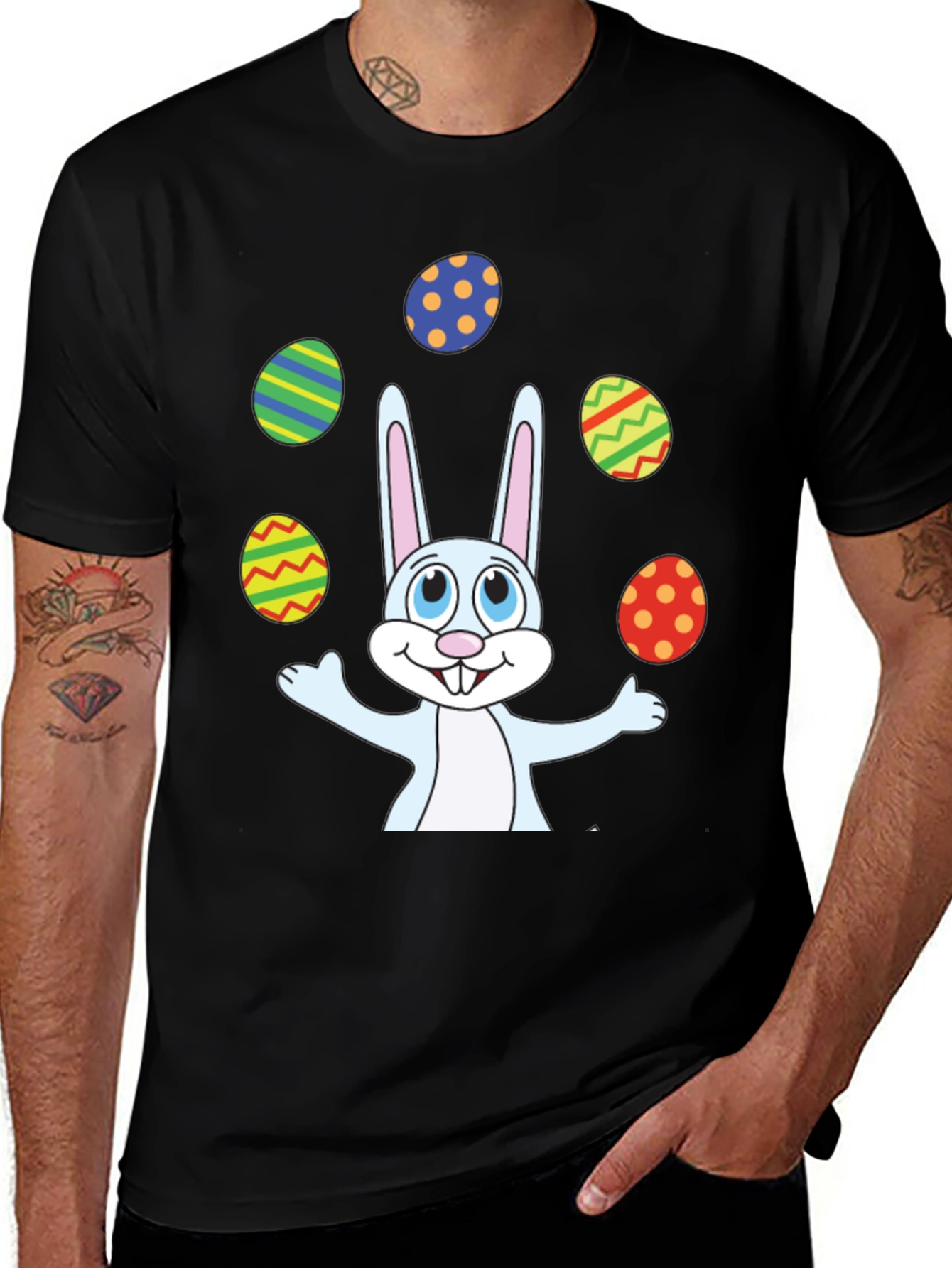 Easter Bunny Juggling Eggs T-Shirt