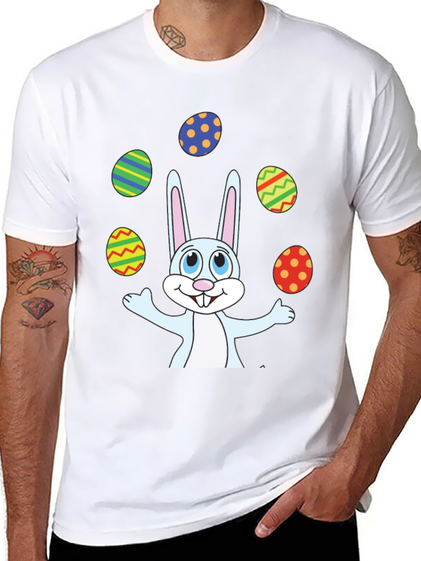 Easter Bunny Juggling Eggs T-Shirt