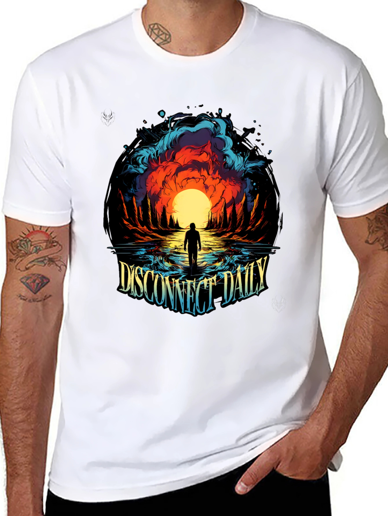 Disconnect Daily Graphic T-Shirt - Black