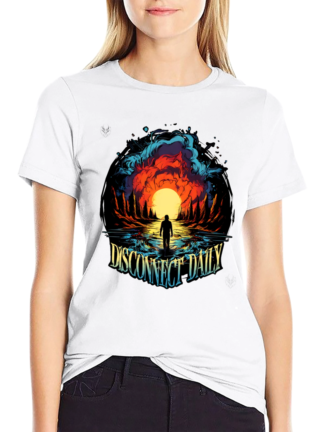 Disconnect Daily Graphic T-Shirt - Black