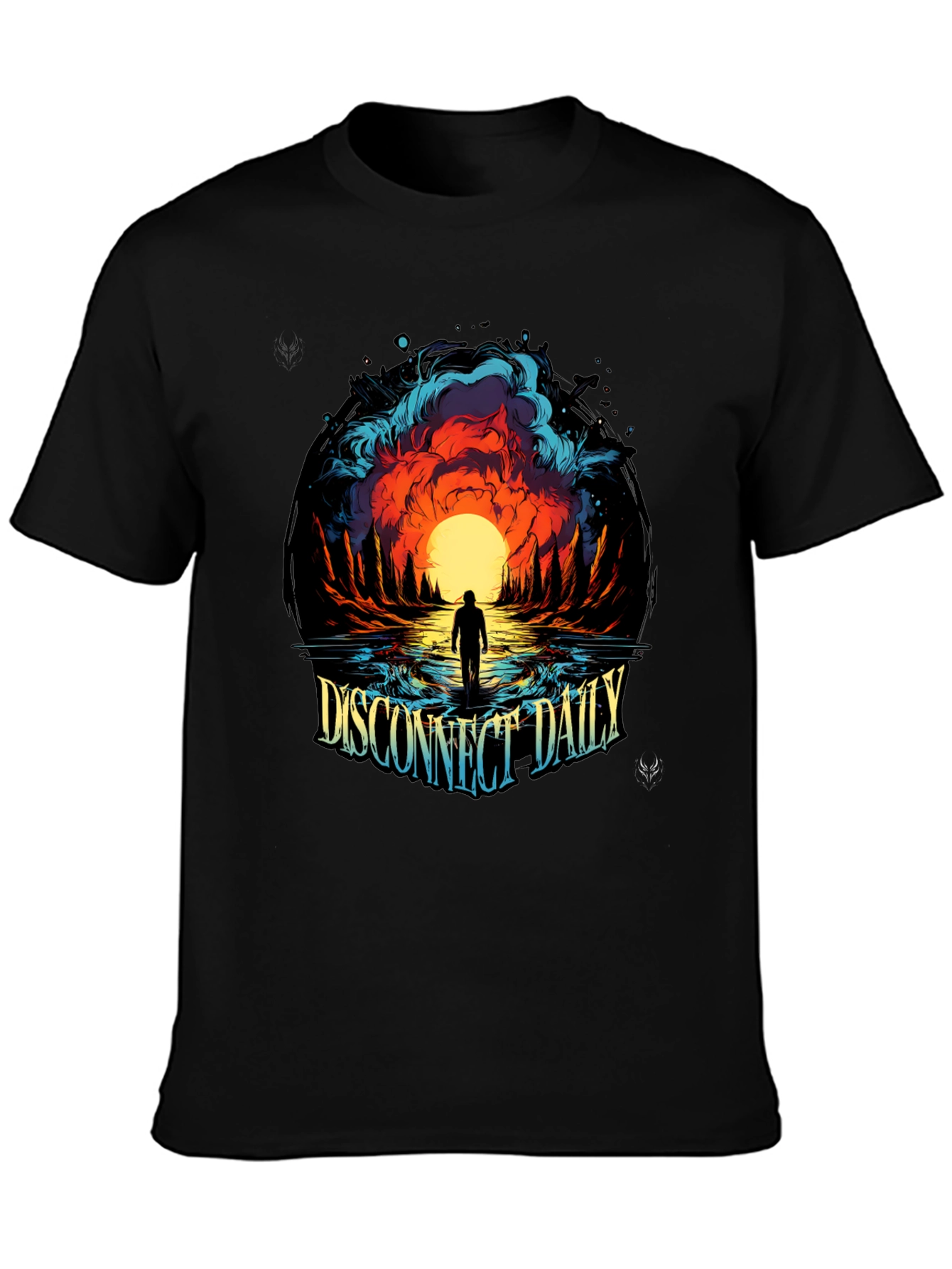 Disconnect Daily Graphic T-Shirt - Black