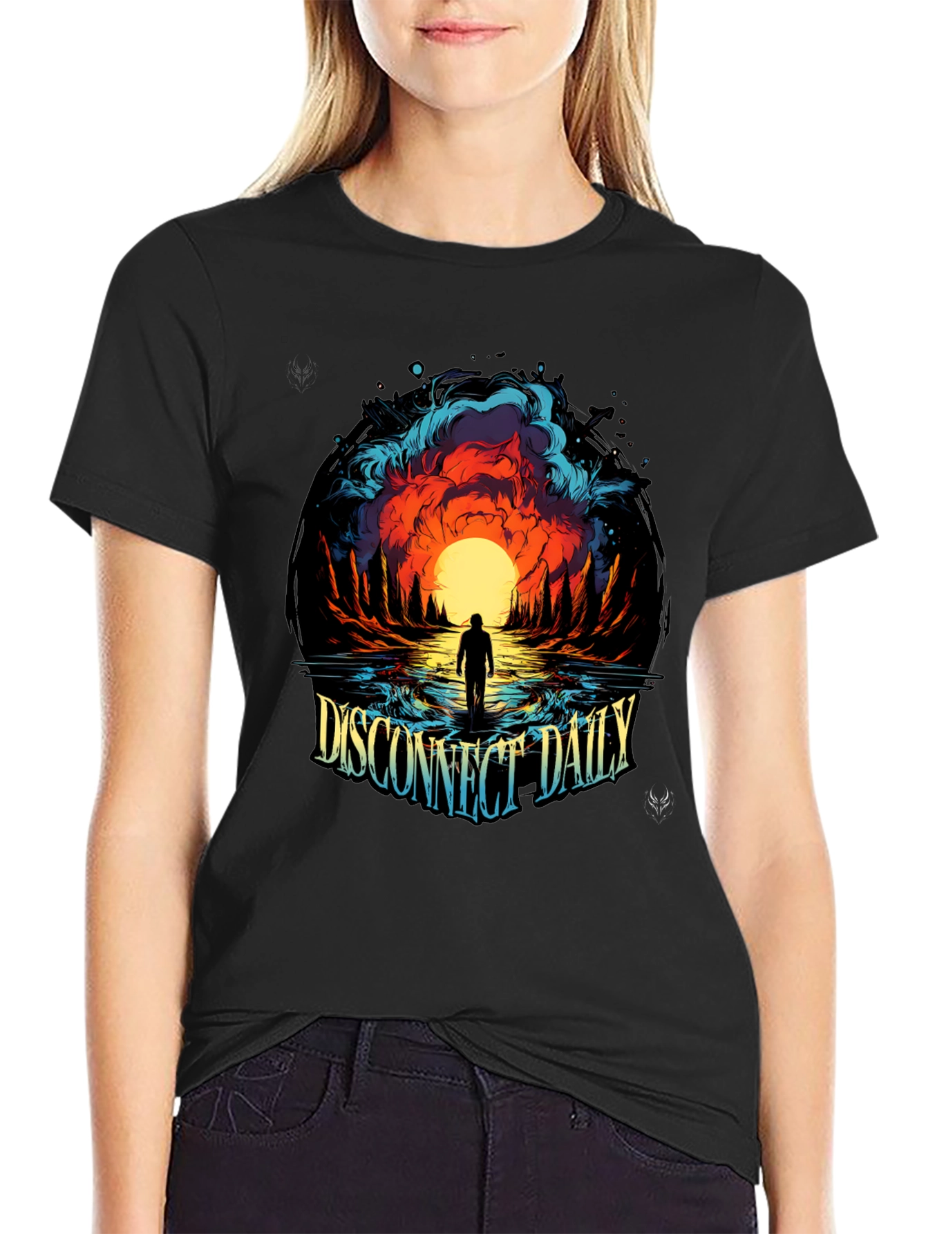 Disconnect Daily Graphic T-Shirt - Black