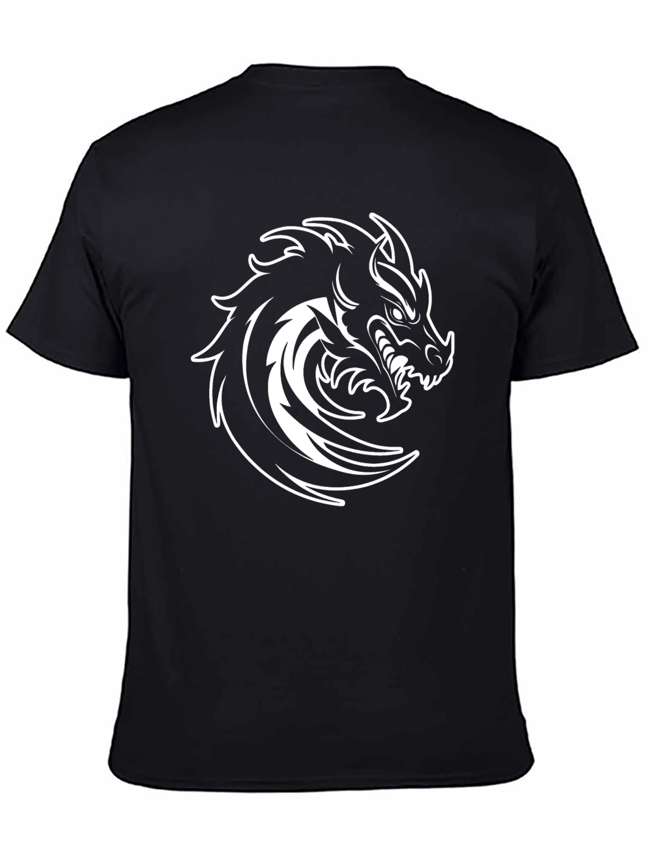 Black Dragon Graphic T-Shirt - Mens Style