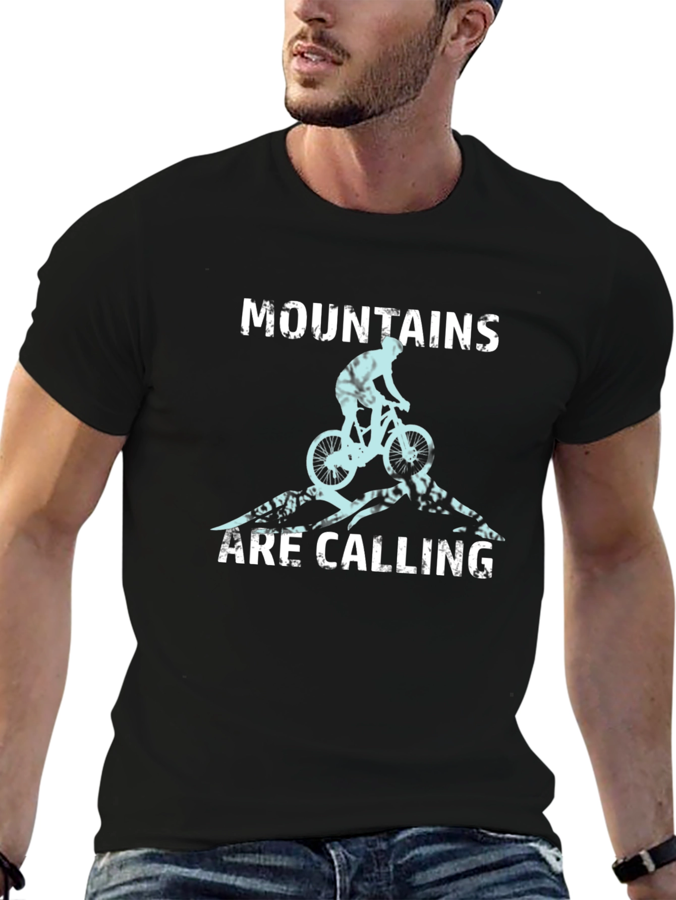 Mountains are Calling T-Shirt - Biker Tee