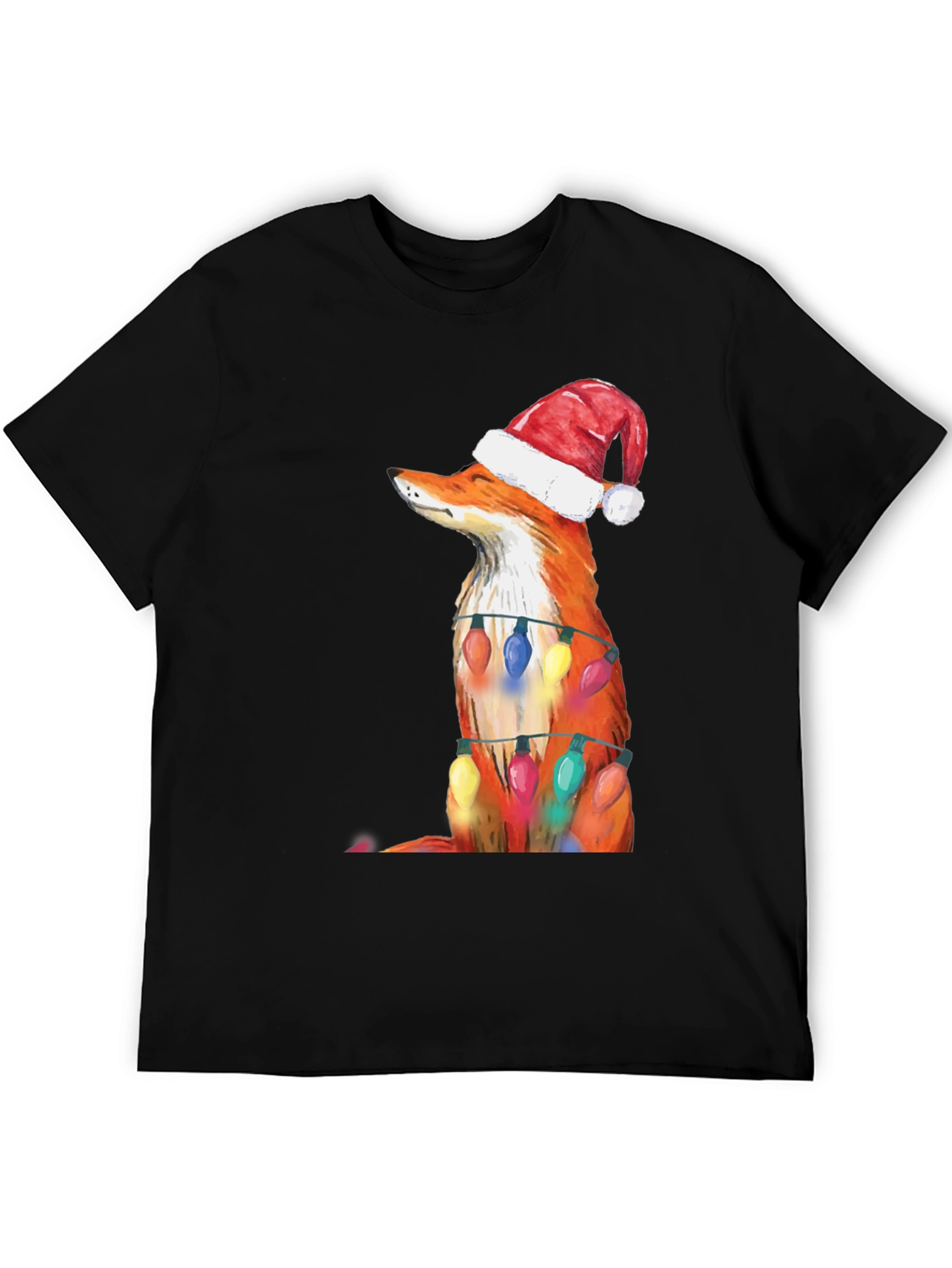 Festive Fox Tee - Christmas Holiday Shirt