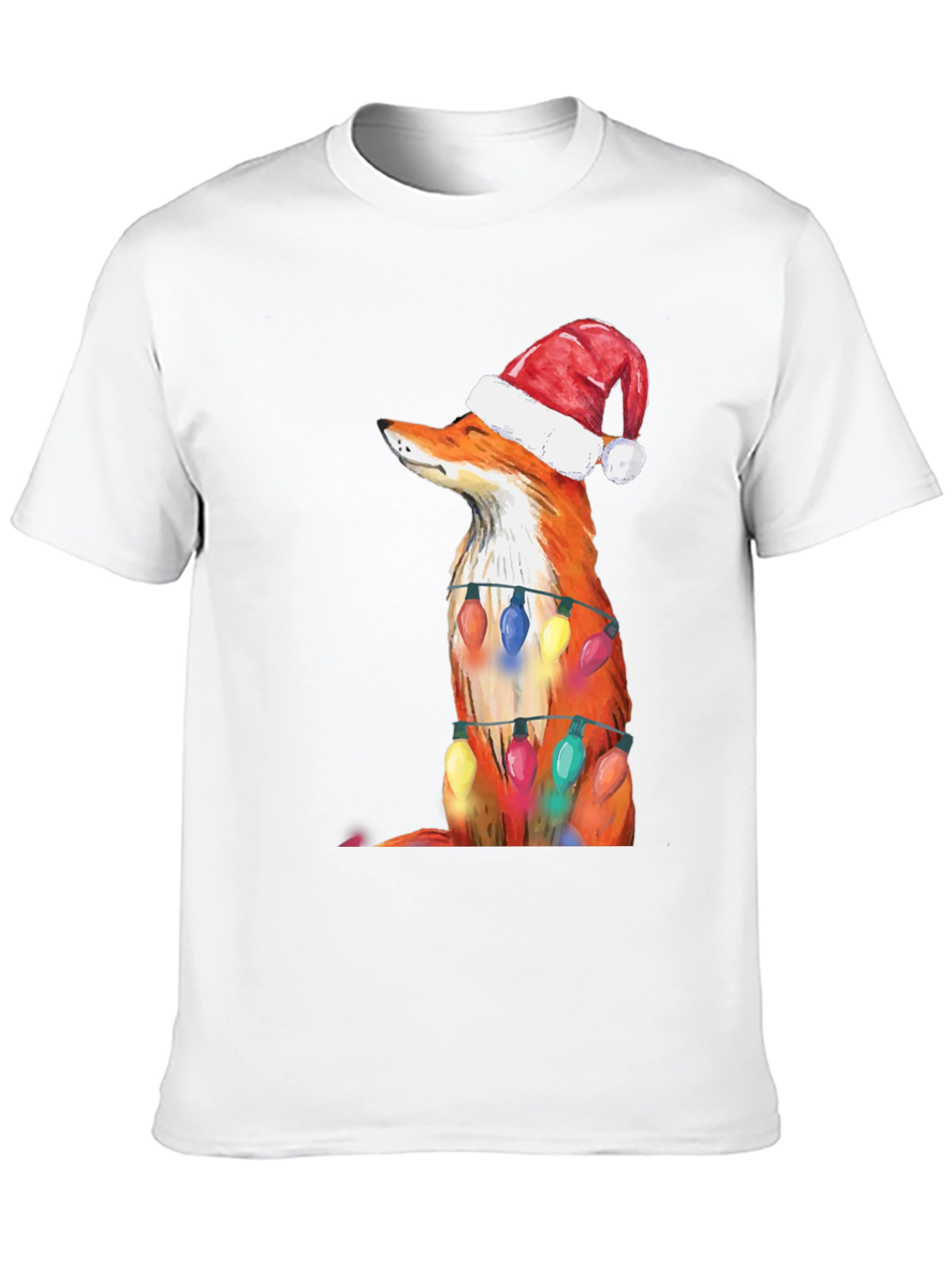 Festive Fox Tee - Christmas Holiday Shirt