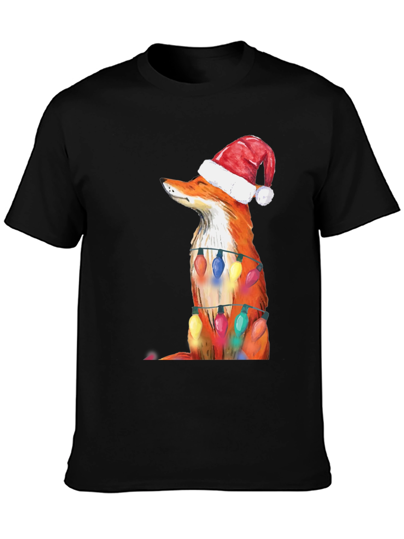 Festive Fox Tee - Christmas Holiday Shirt