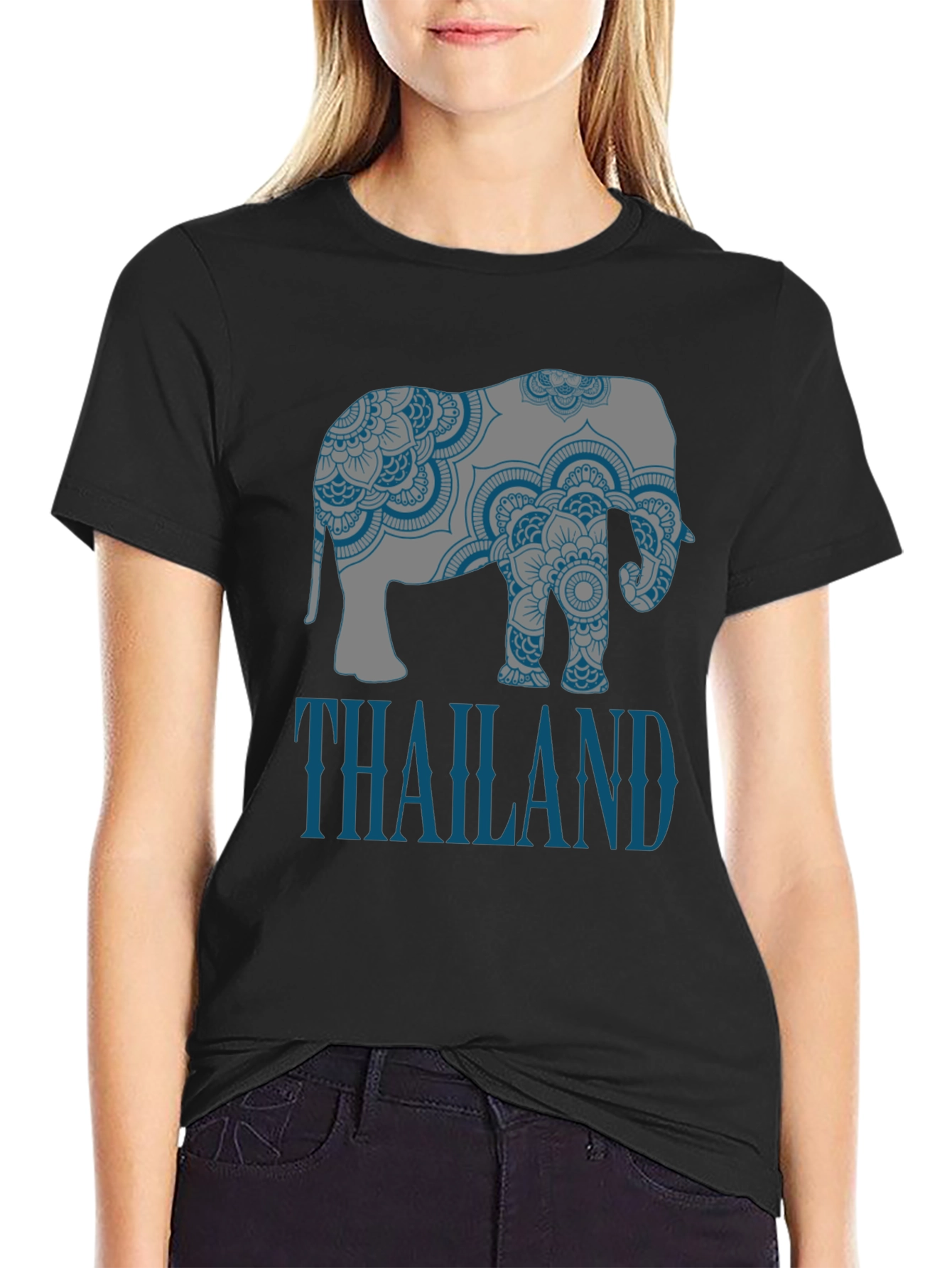 Thailand Elephant Graphic Tee - Casual Style