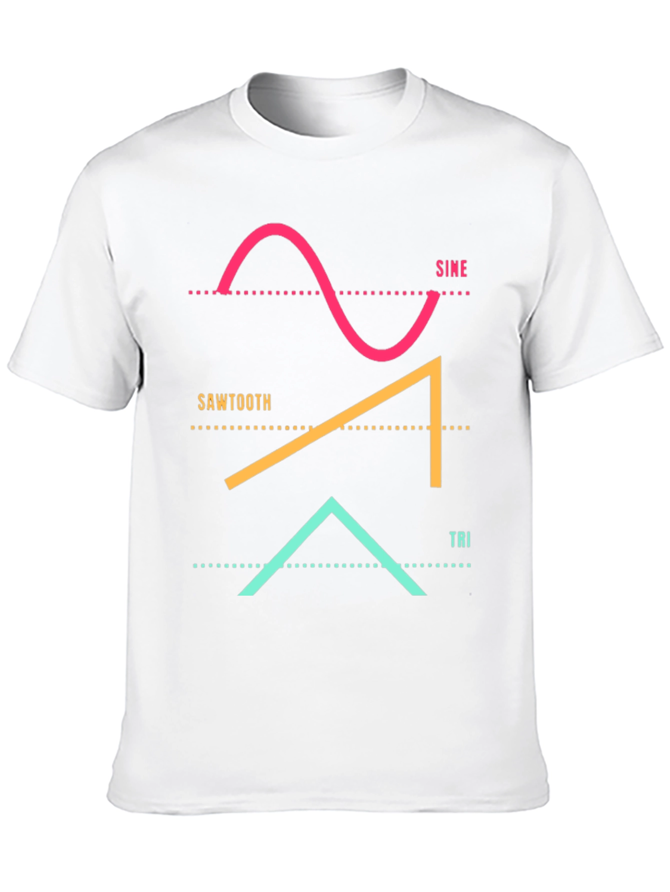 Sine Sawtooth Tri Waveform Graphic Tee