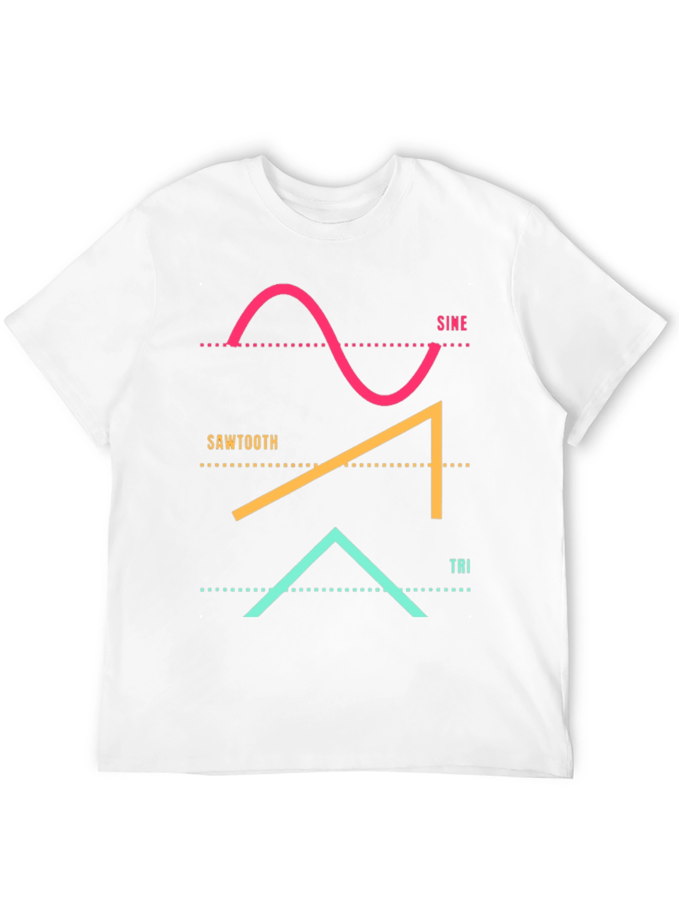 Sine Sawtooth Tri Waveform Graphic Tee