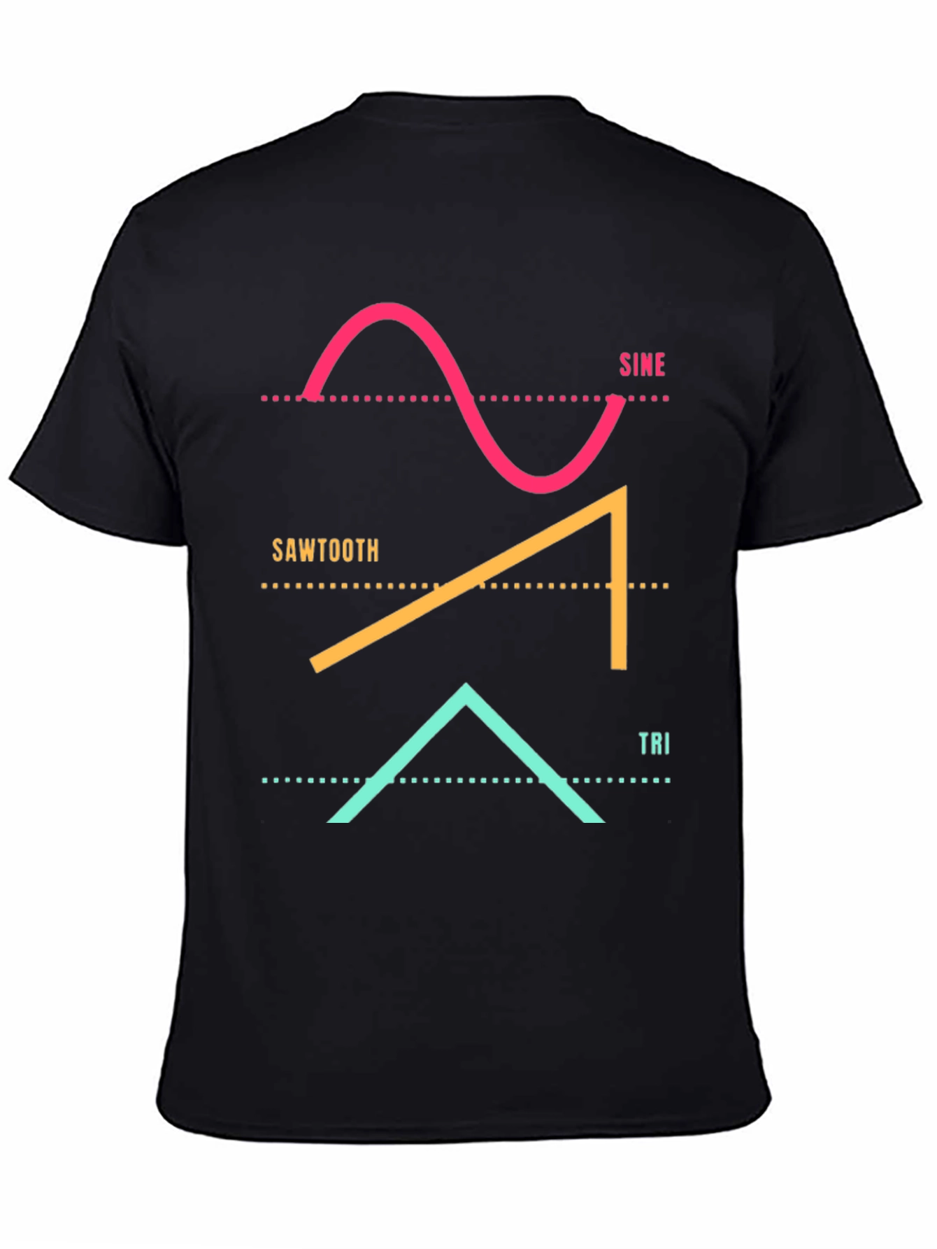 Sine Sawtooth Tri Waveform Graphic Tee