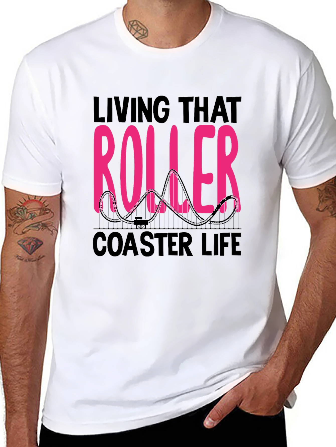 Roller Coaster Life Graphic Tee