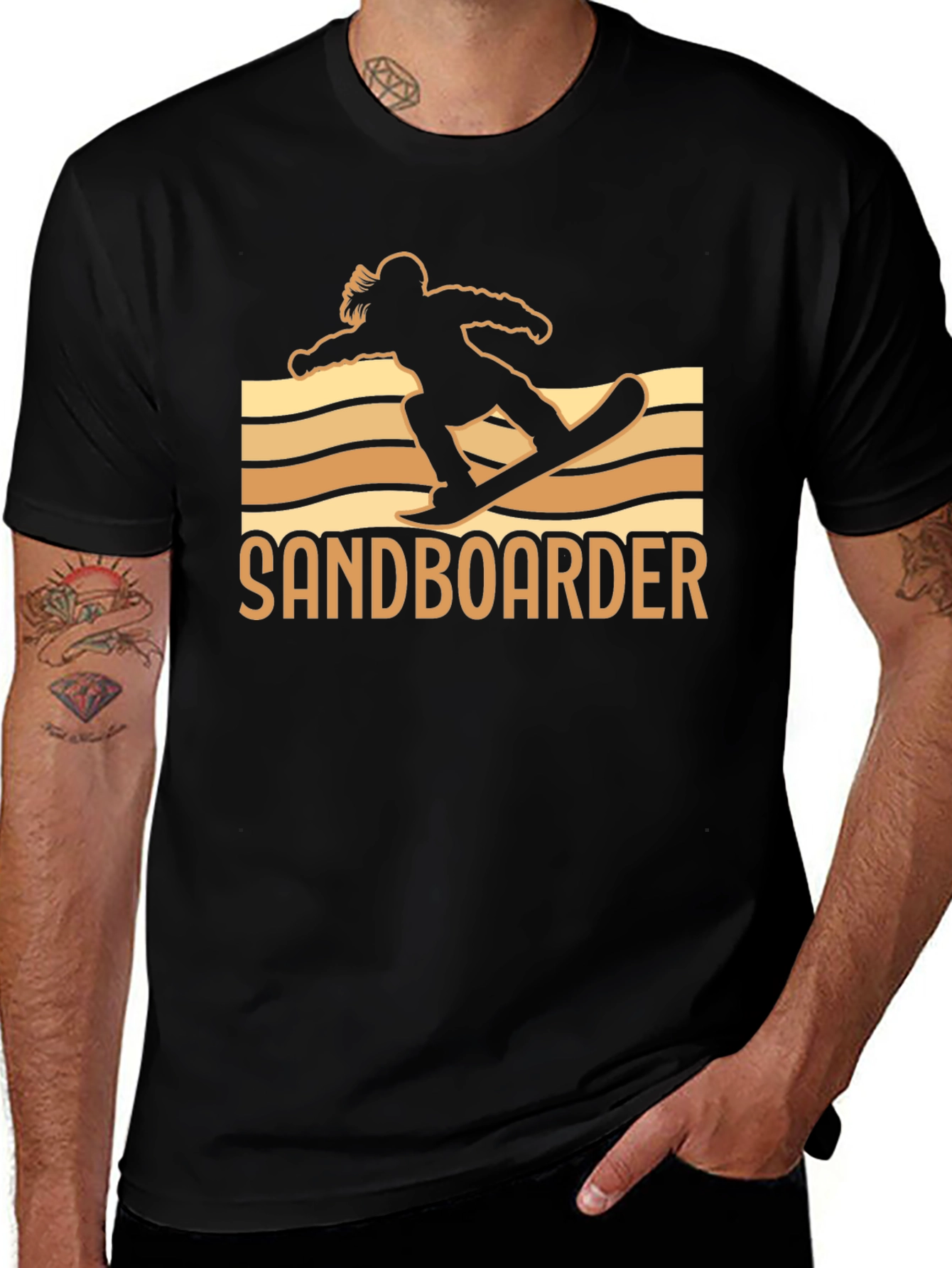 Sandboarder Black T-Shirt