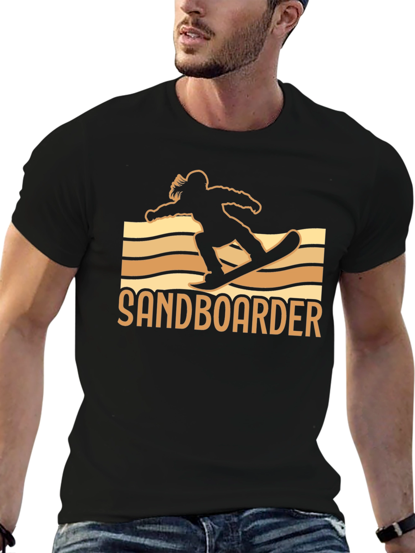 Sandboarder Black T-Shirt
