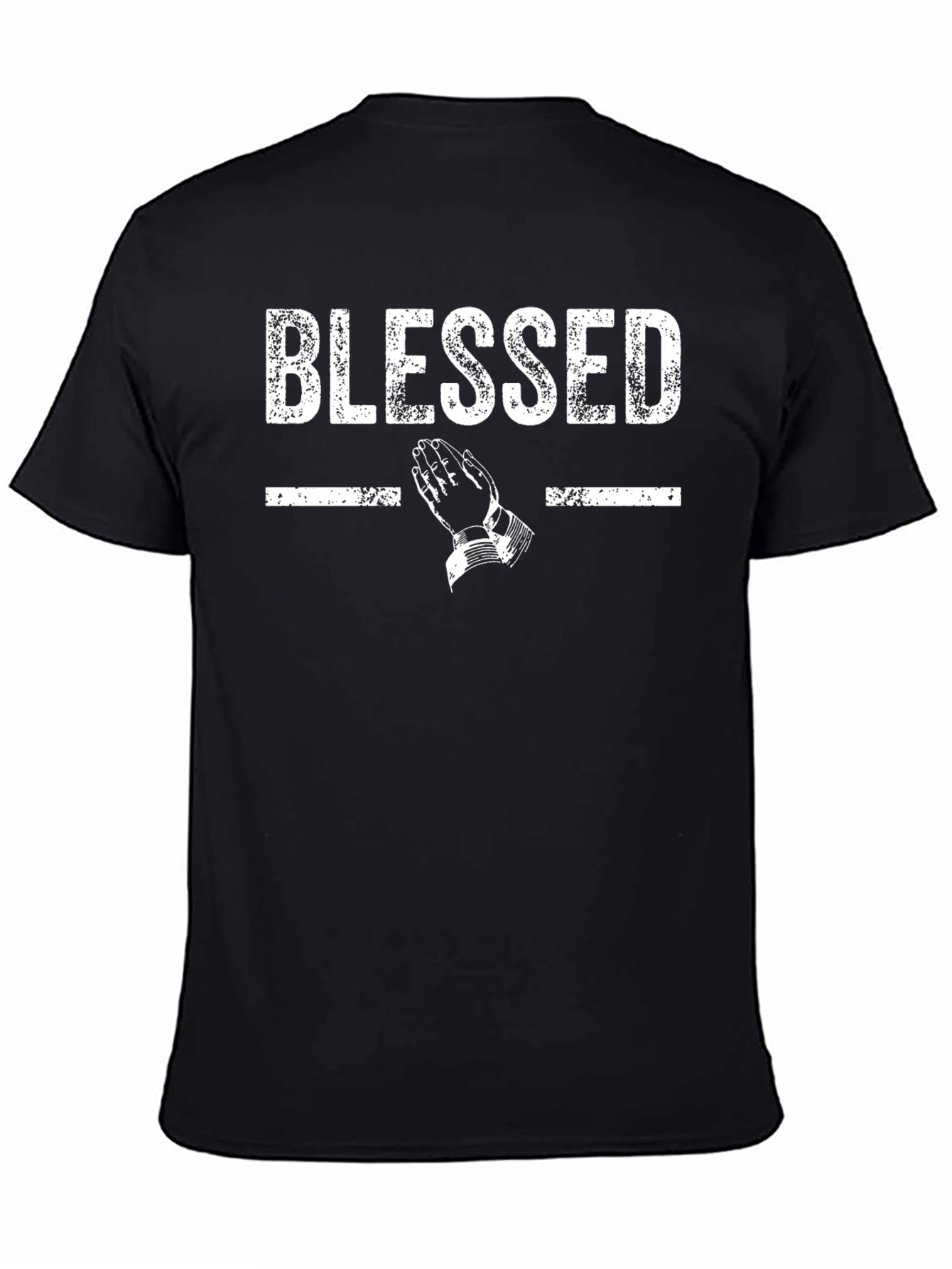 Blessed Graphic Print Crew Neck T-Shirt