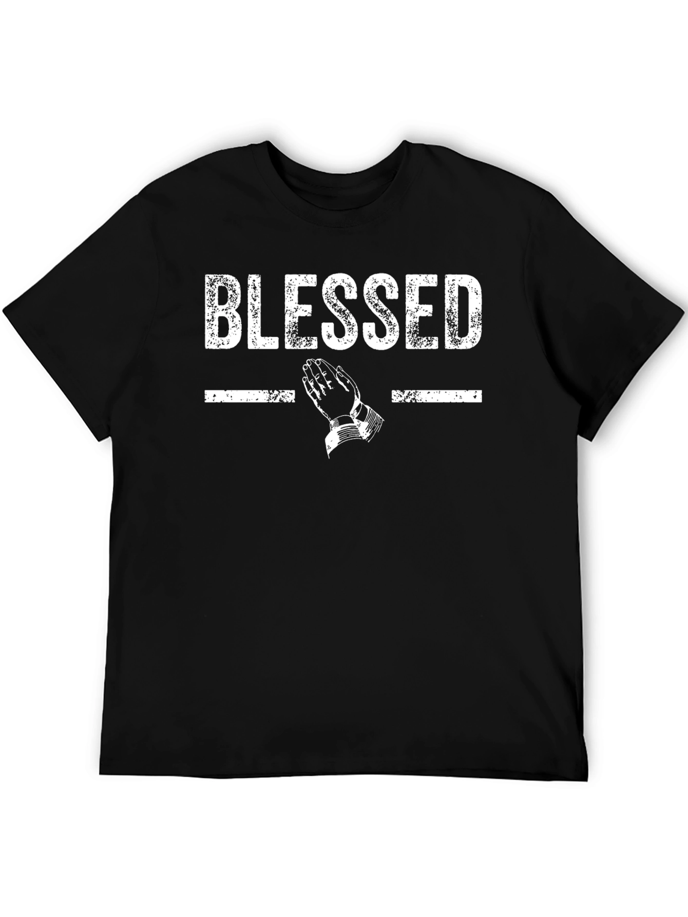 Blessed Graphic Print Crew Neck T-Shirt