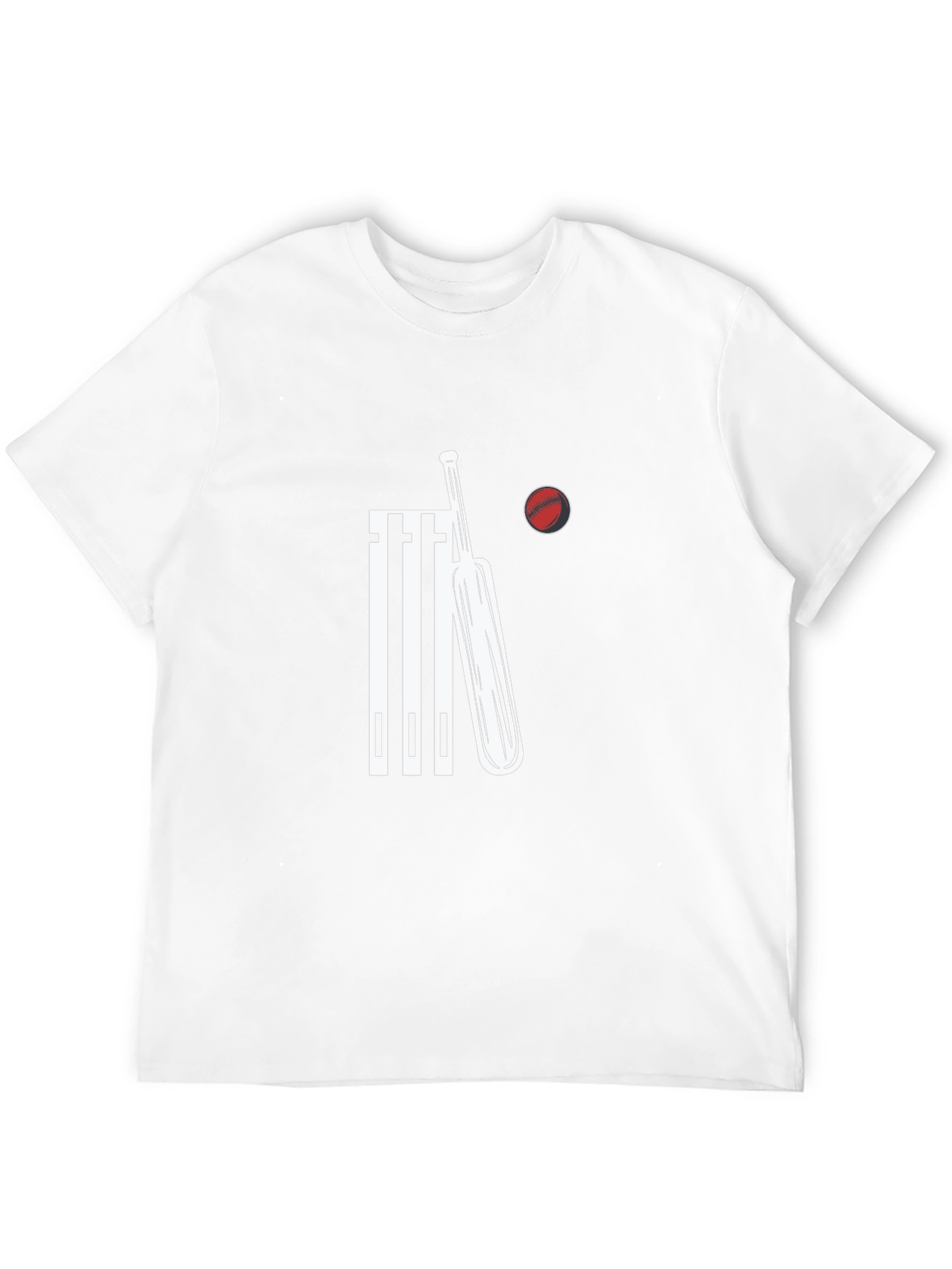 Cricket Bat and Wickets T-Shirt