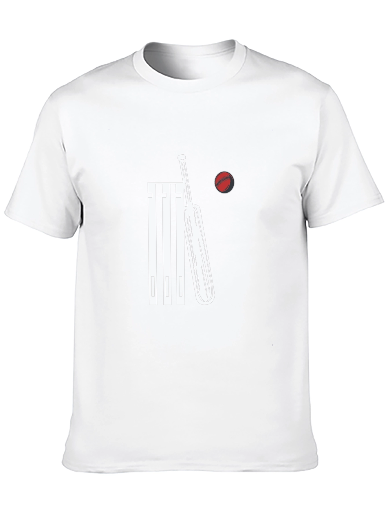 Cricket Bat and Wickets T-Shirt