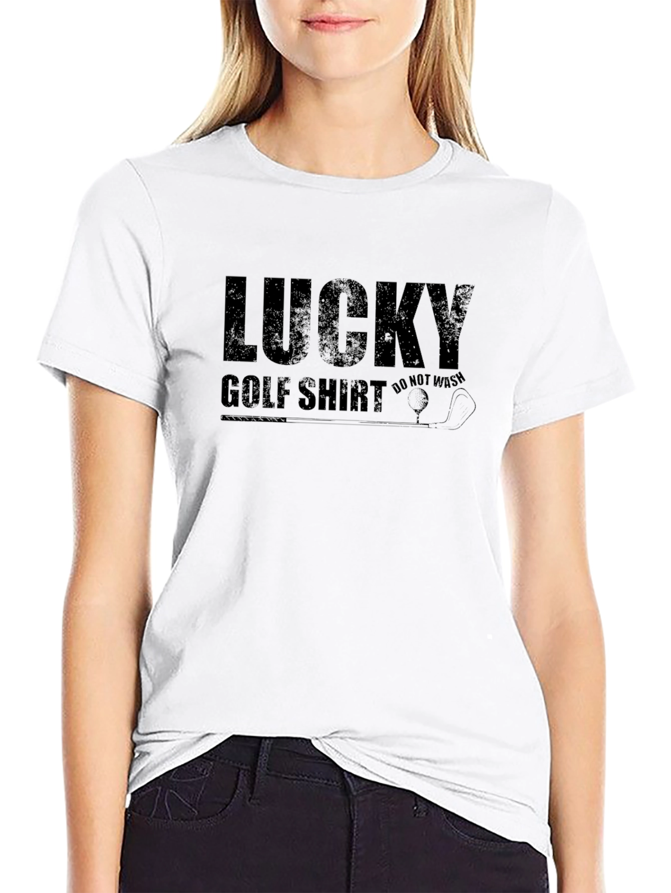 Lucky Golf Shirt - Black T-Shirt