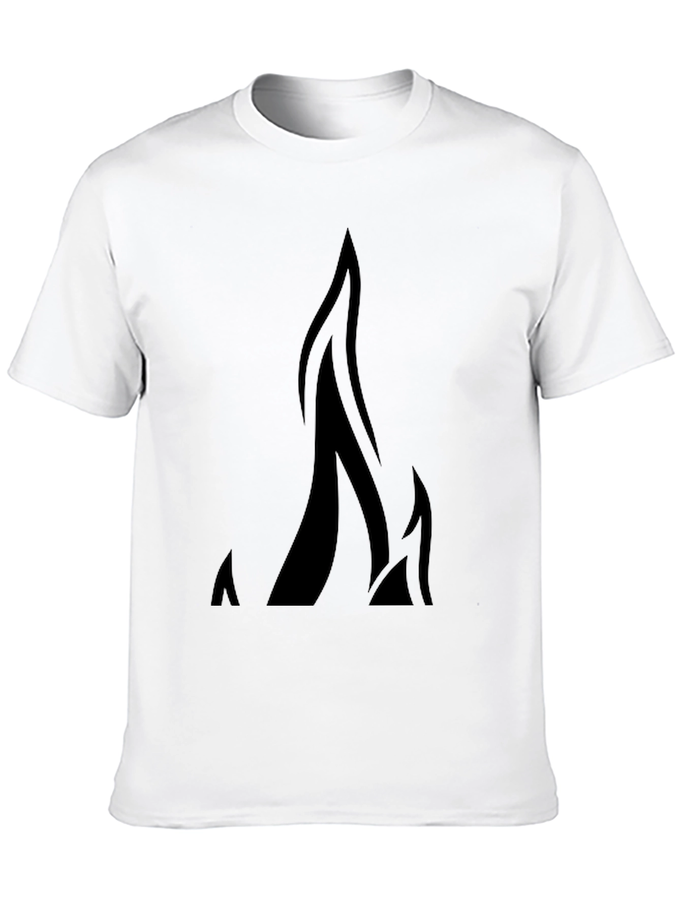 Bold Black Flame Graphic Tee