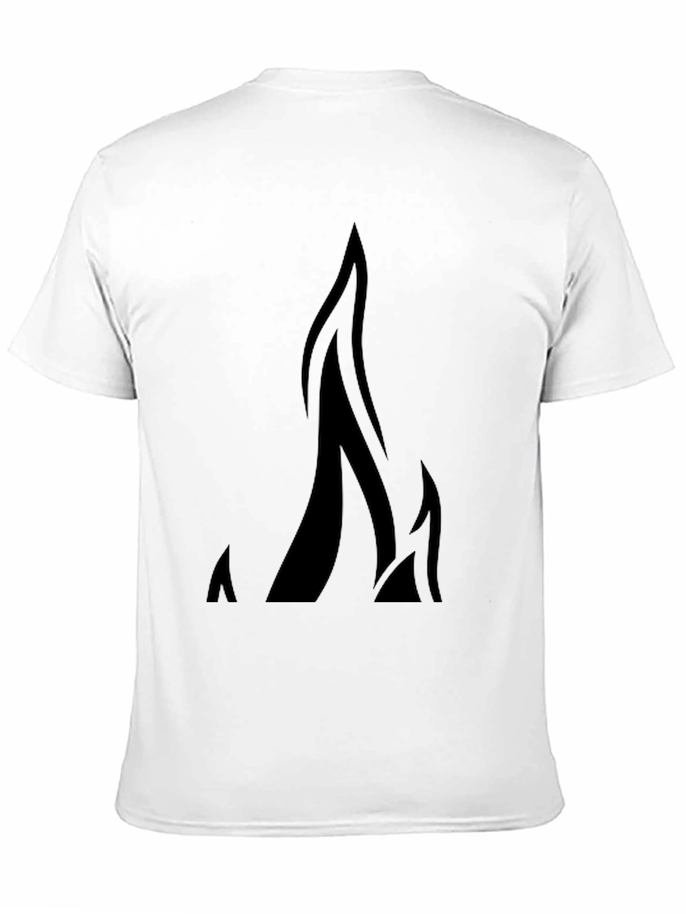 Bold Black Flame Graphic Tee