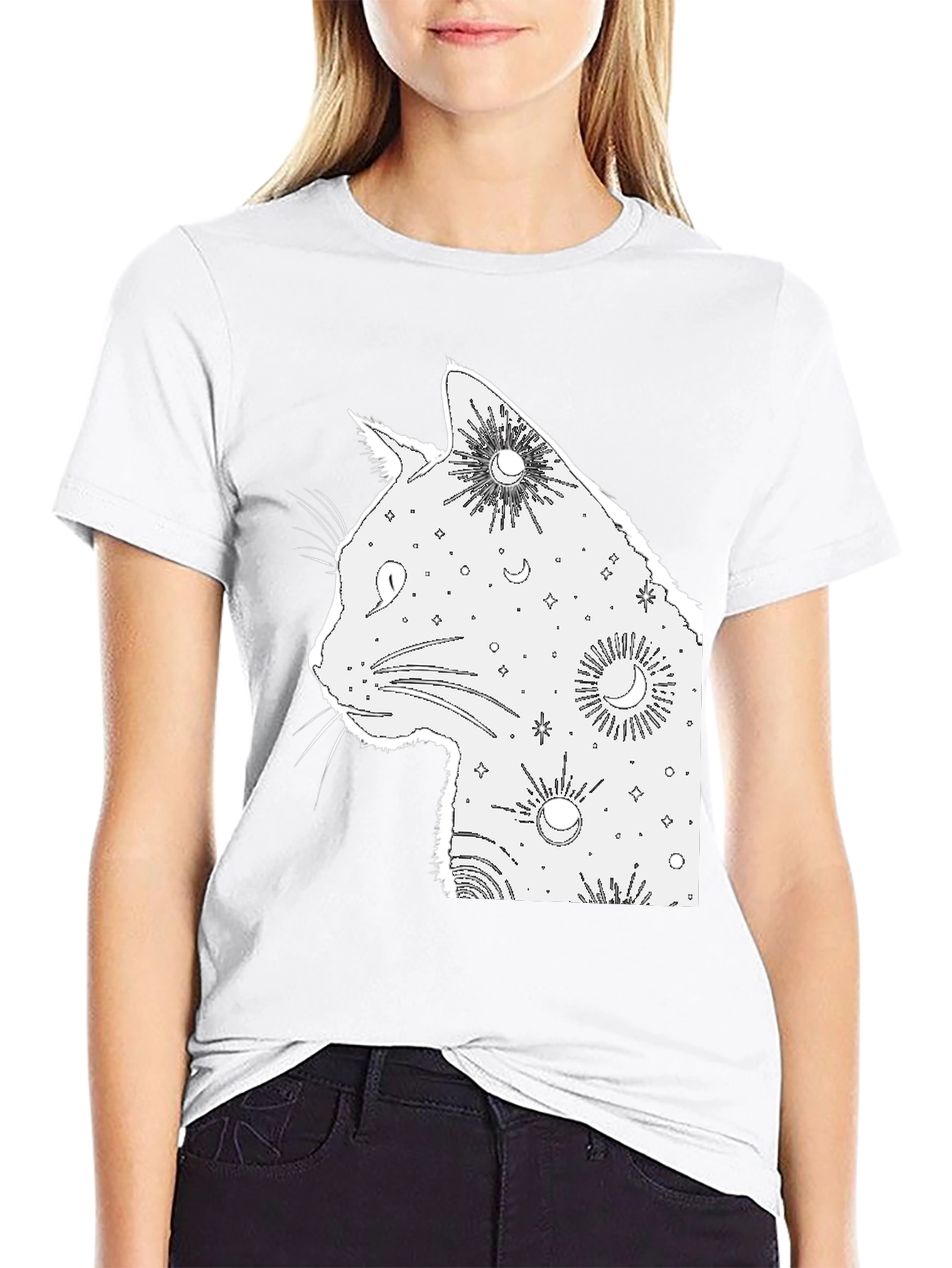 Celestial Cat T-Shirt - Stylish & Unique Design