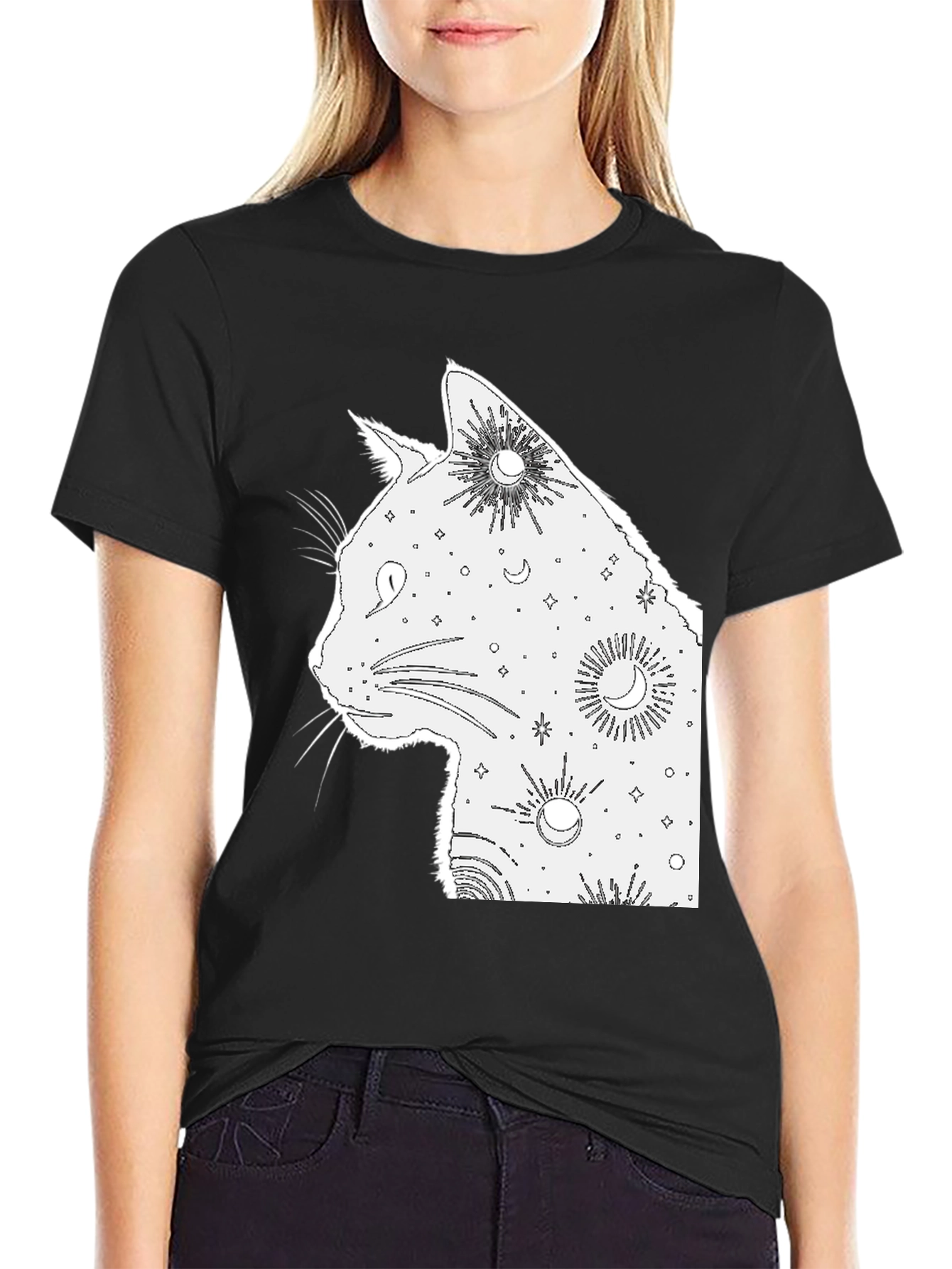 Celestial Cat T-Shirt - Stylish & Unique Design