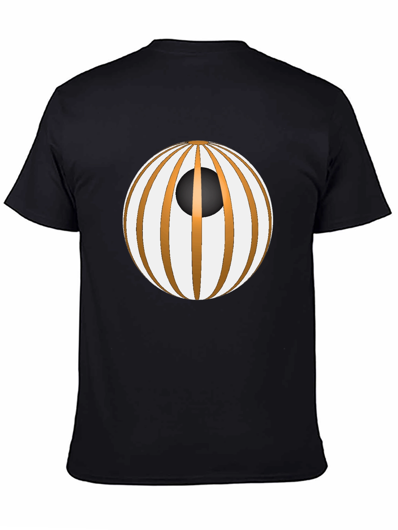 Unique Graphic Tee - Striped Sphere Design
