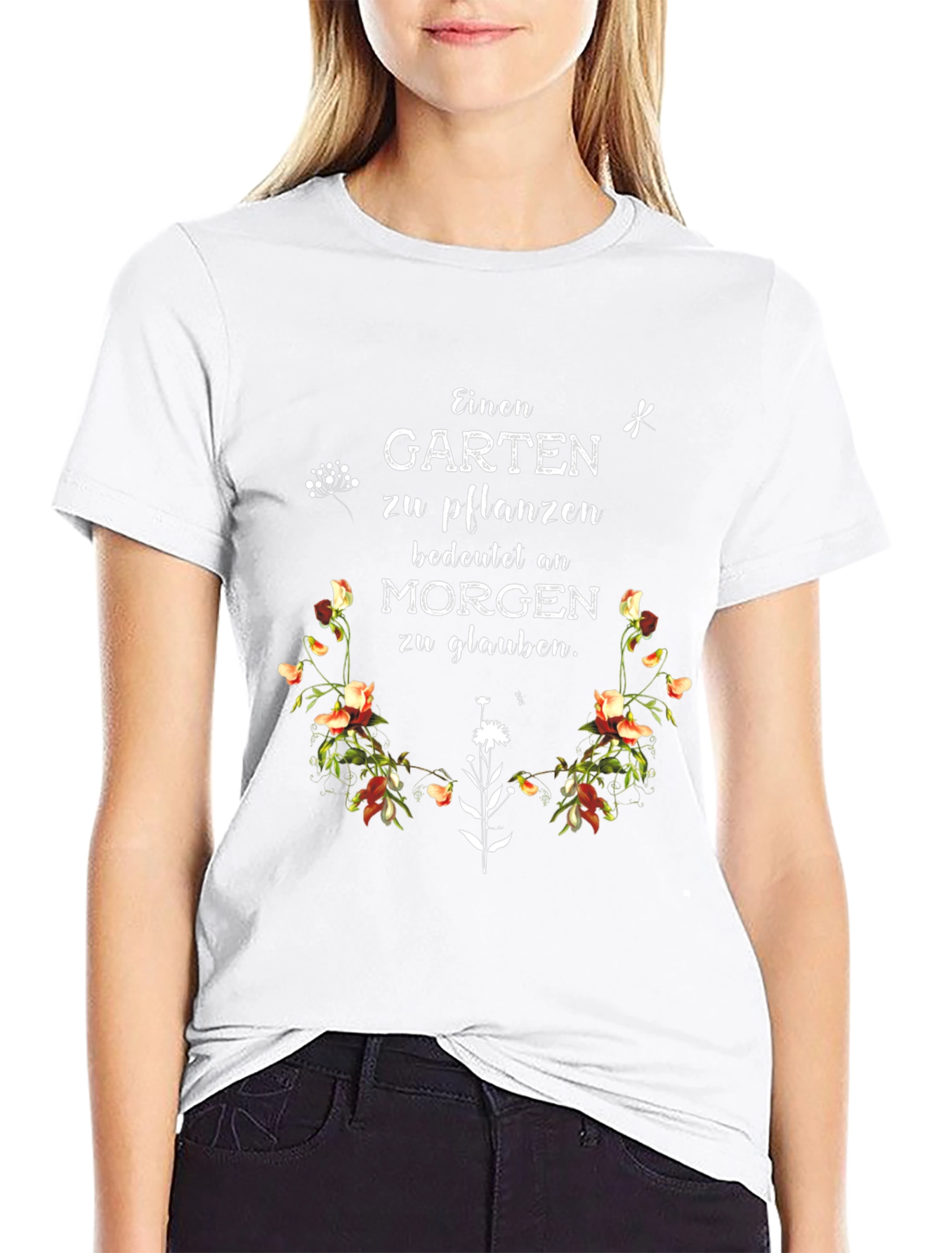 Floral Garden Quote T-Shirt