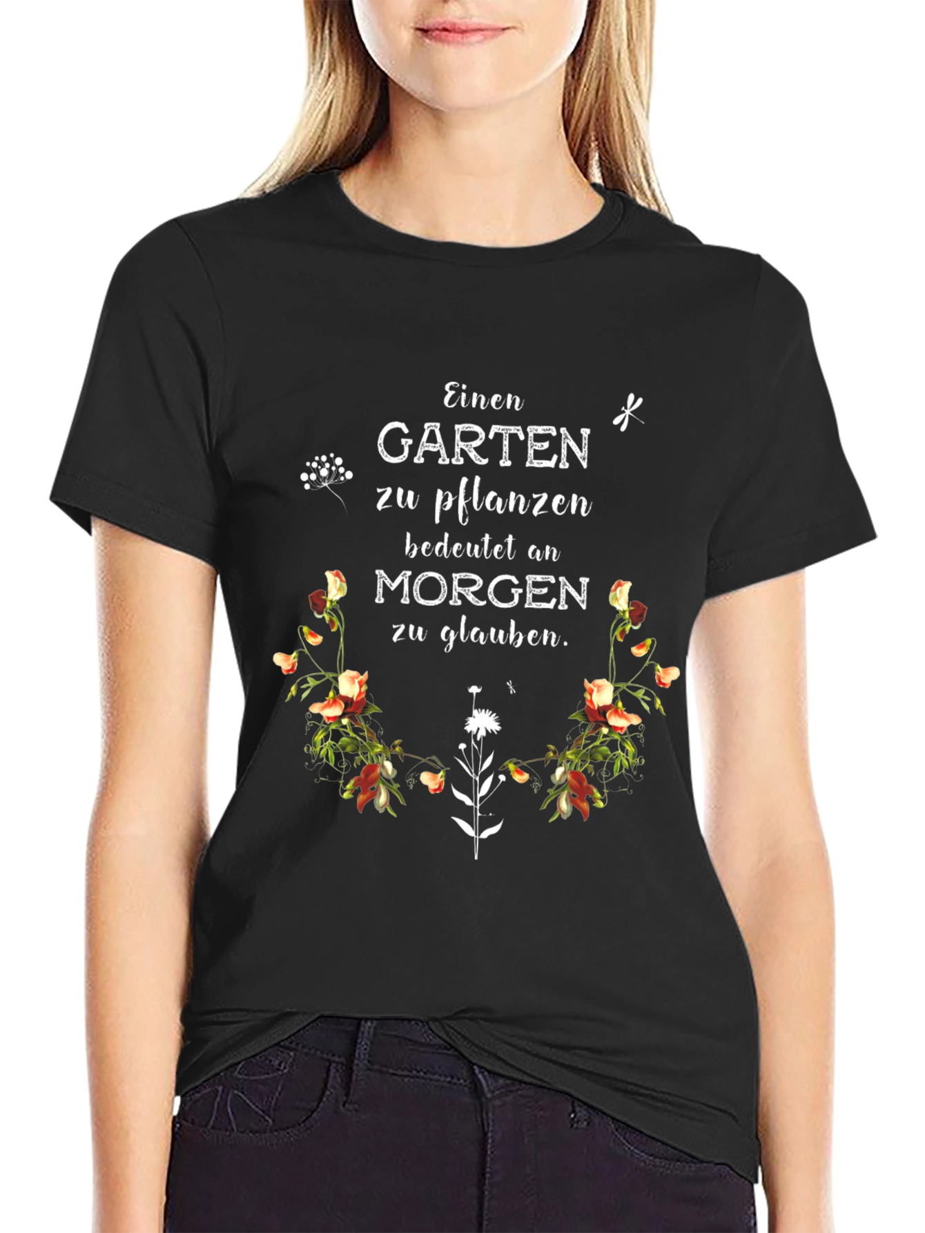 Floral Garden Quote T-Shirt