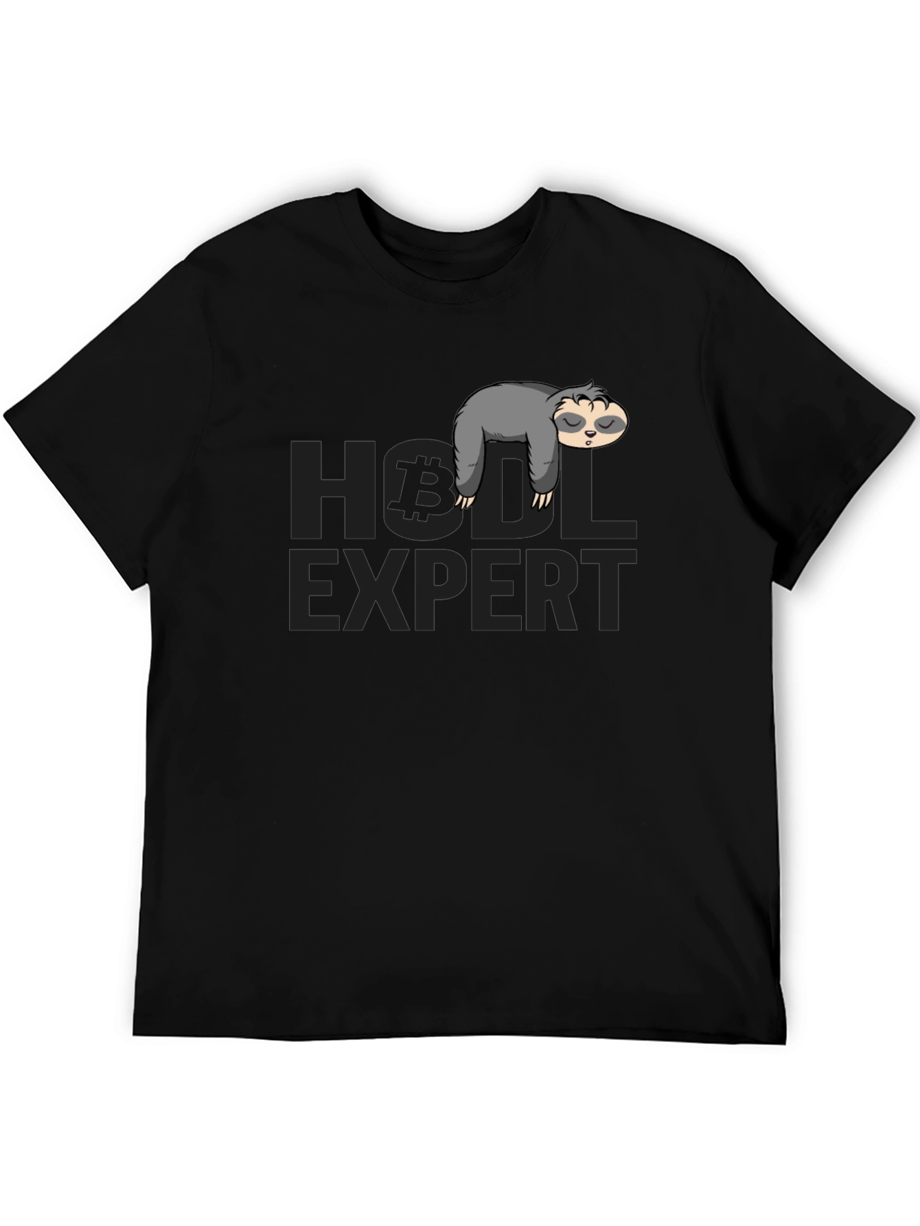 HODL Expert Sloth T-Shirt - Bitcoin Crypto Tee