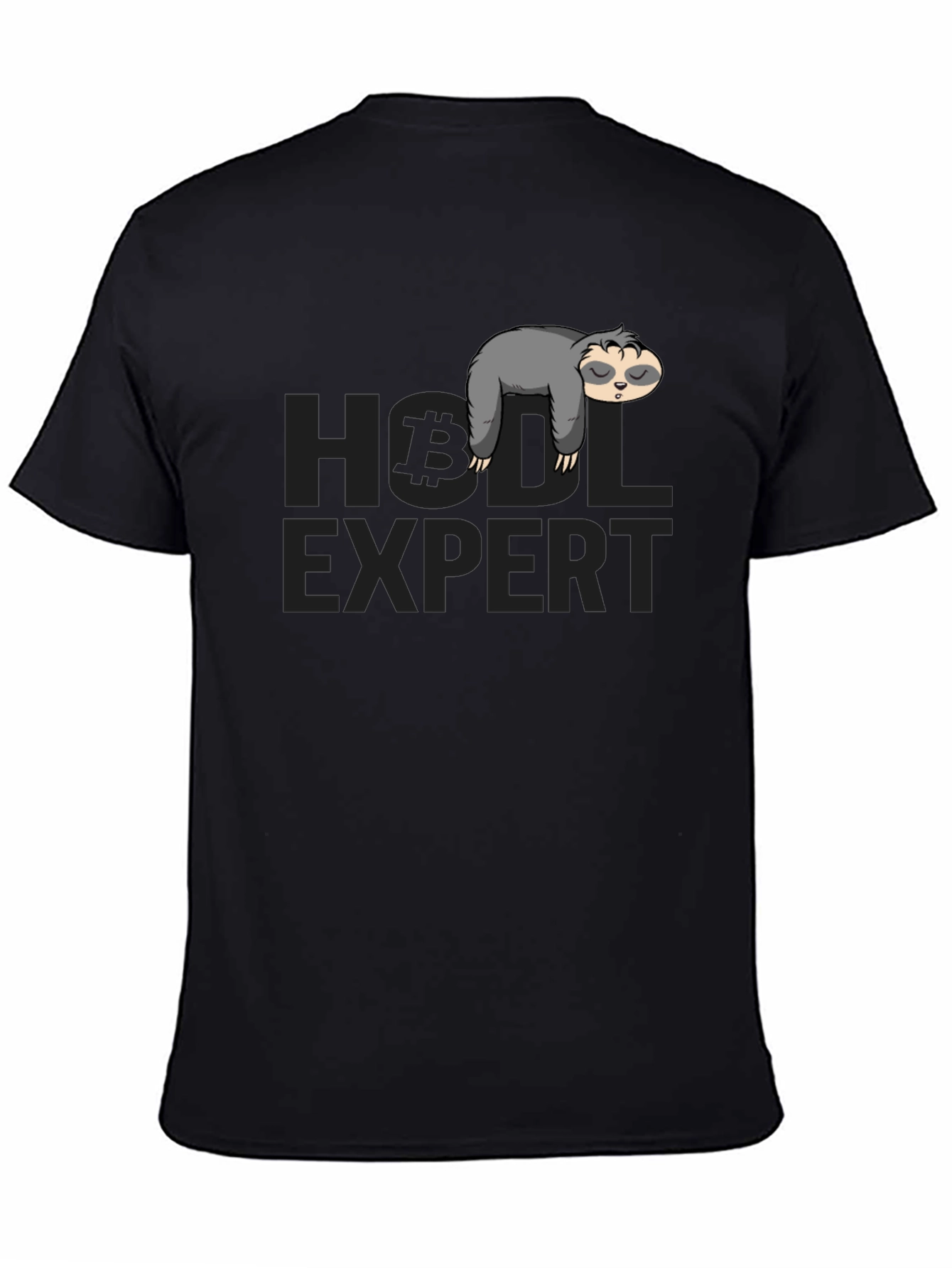 HODL Expert Sloth T-Shirt - Bitcoin Crypto Tee