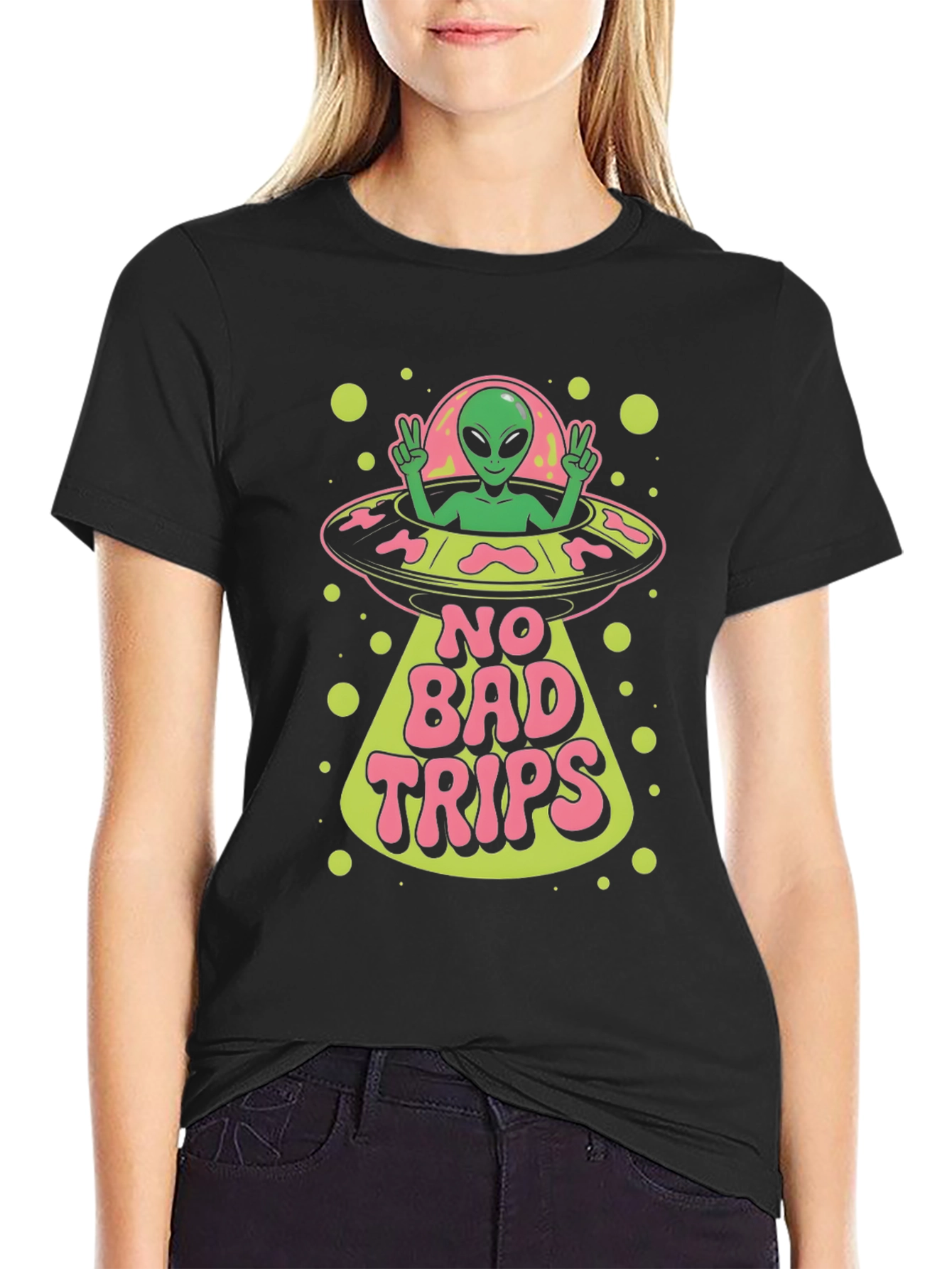 No Bad Trips Alien Graphic Tee