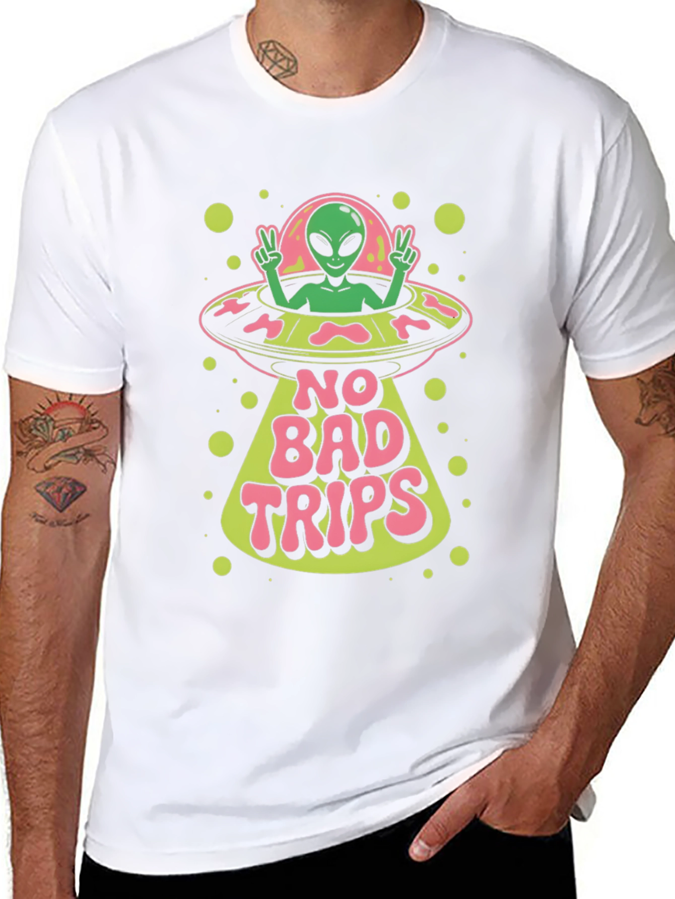 No Bad Trips Alien Graphic Tee